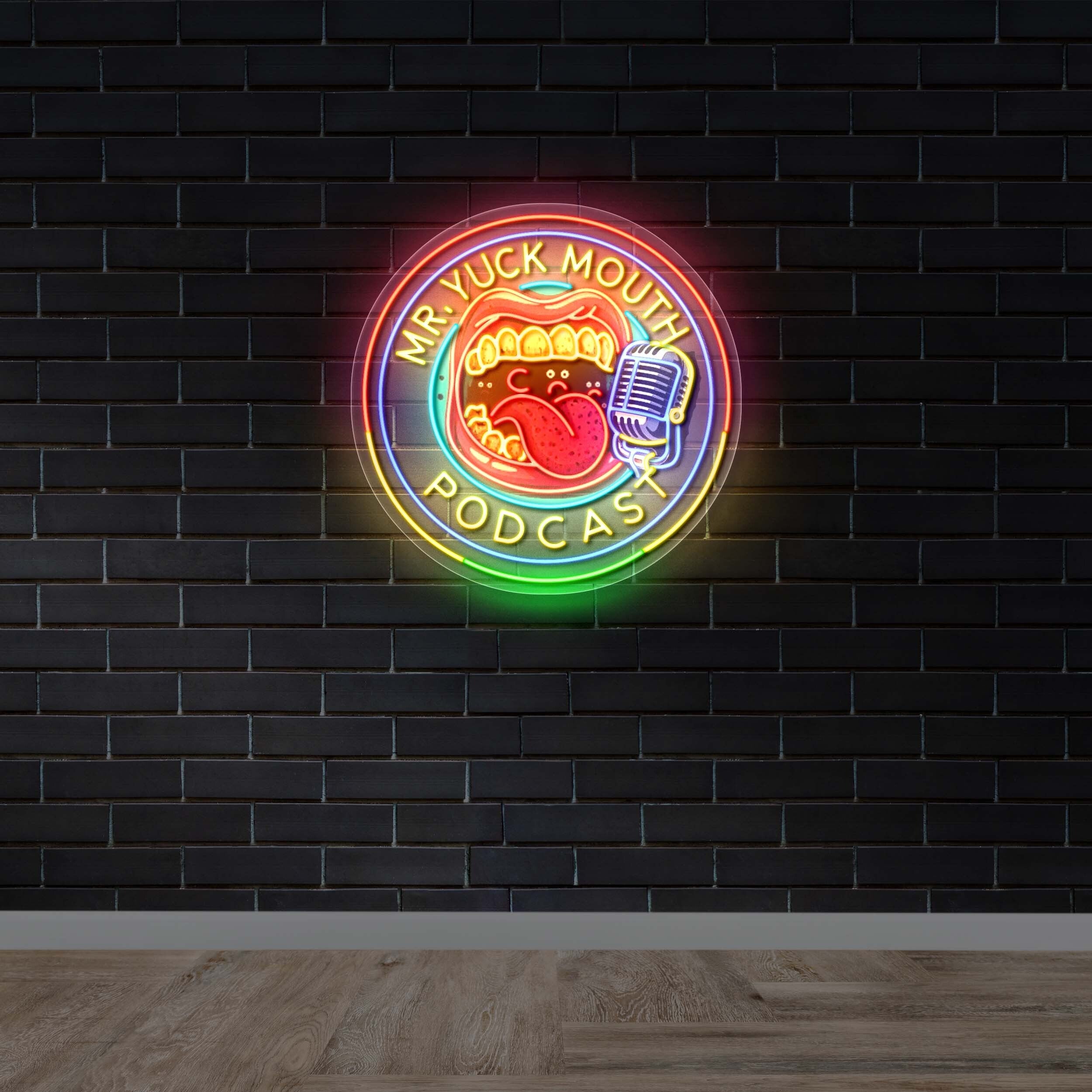 Mr Yuck Mouth Podcast | 2nd Version - Premium Neon Artwork
