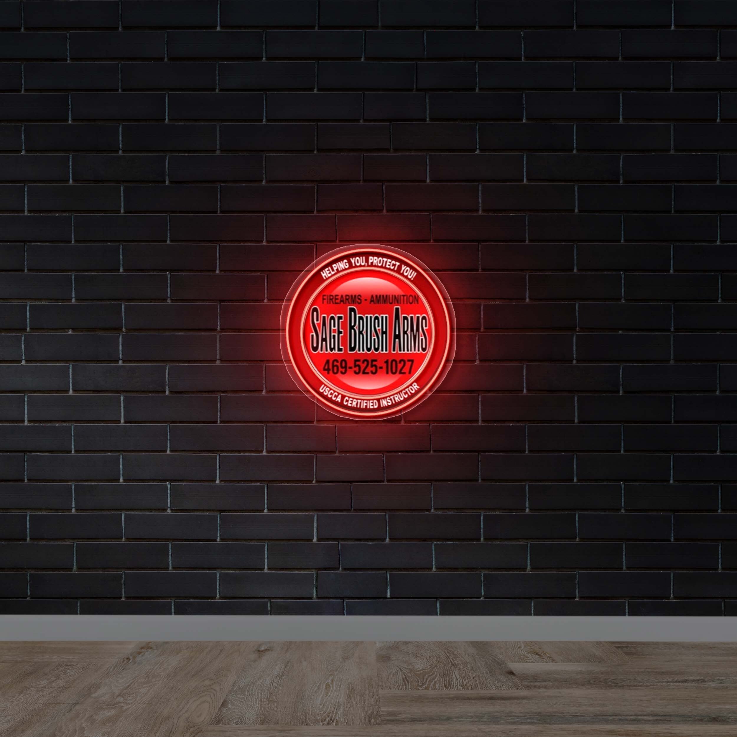 SAGE BRUSH ARMS - Premium Neon Artwork