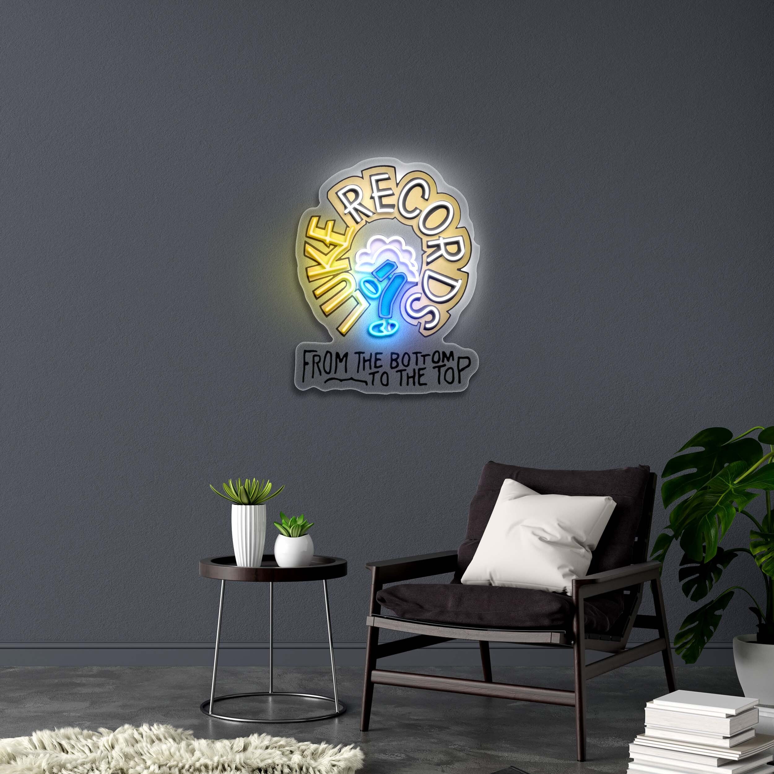 LUKE RECORDS - Premium Neon Artwork