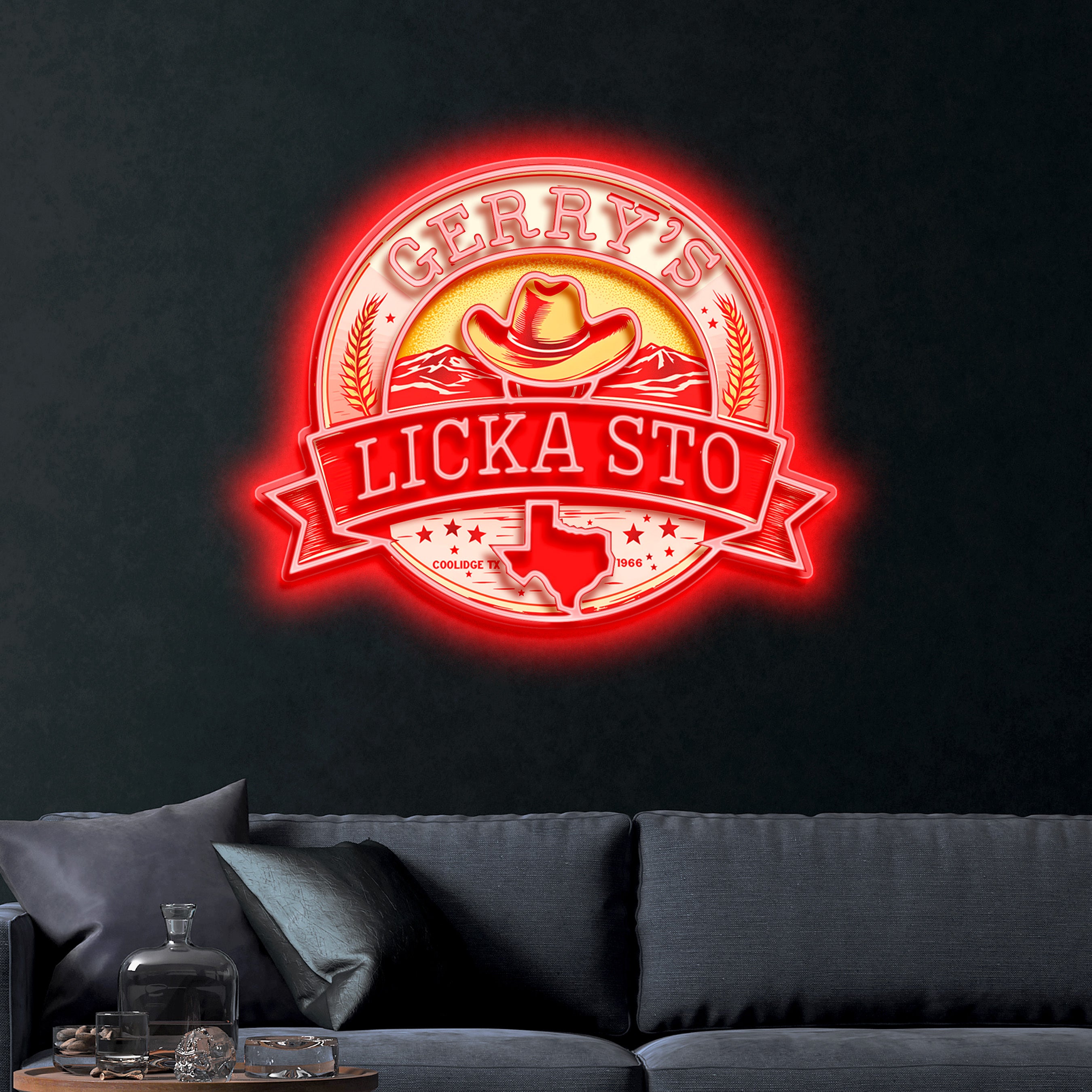 Gerry's Licka Sto – Premium Neon Artwork