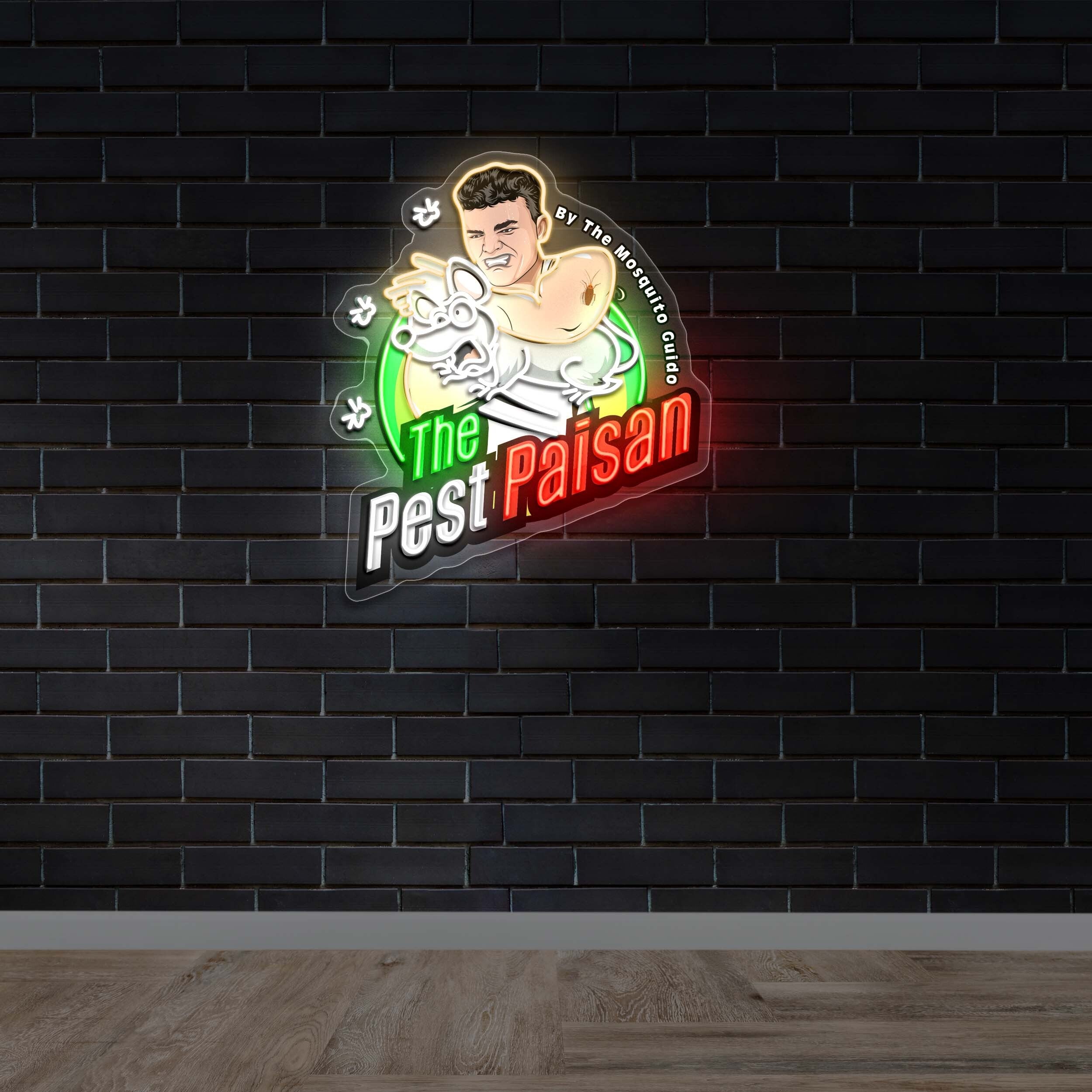 The Pest Paisan - Premium Neon Artwork