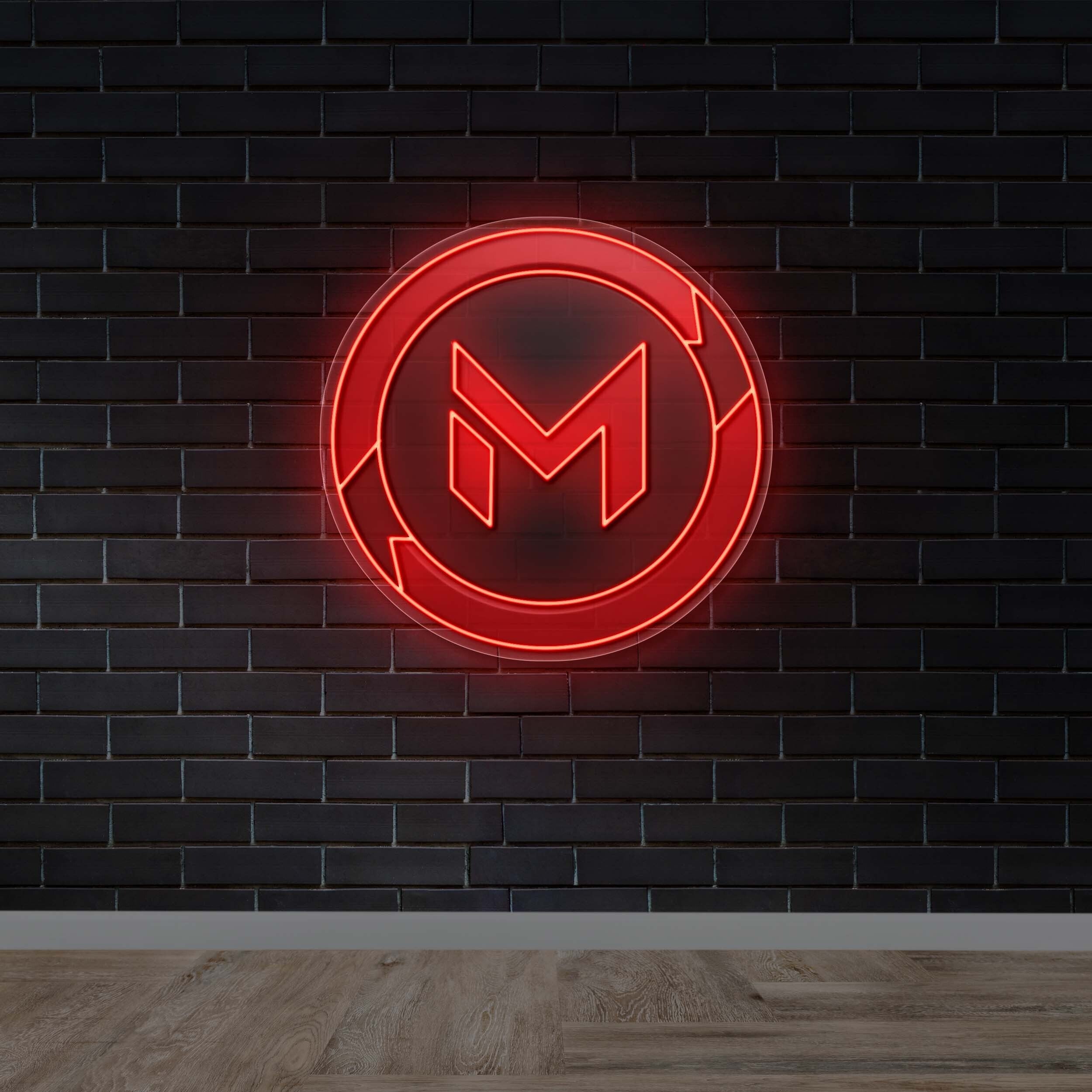 M - Premium Neon Artwork