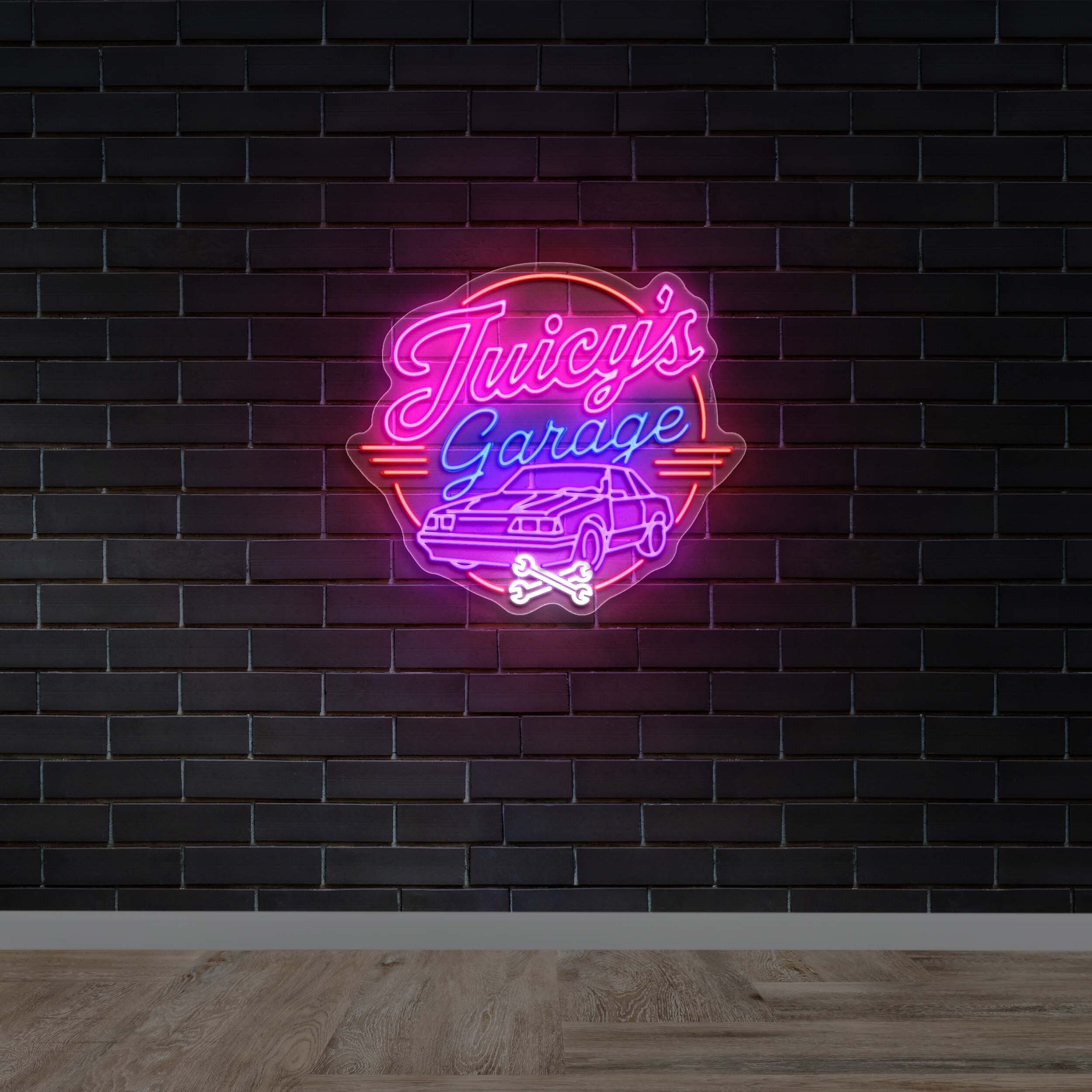 Juicy's Garage | 2nd Version - Premium Neon Artwork