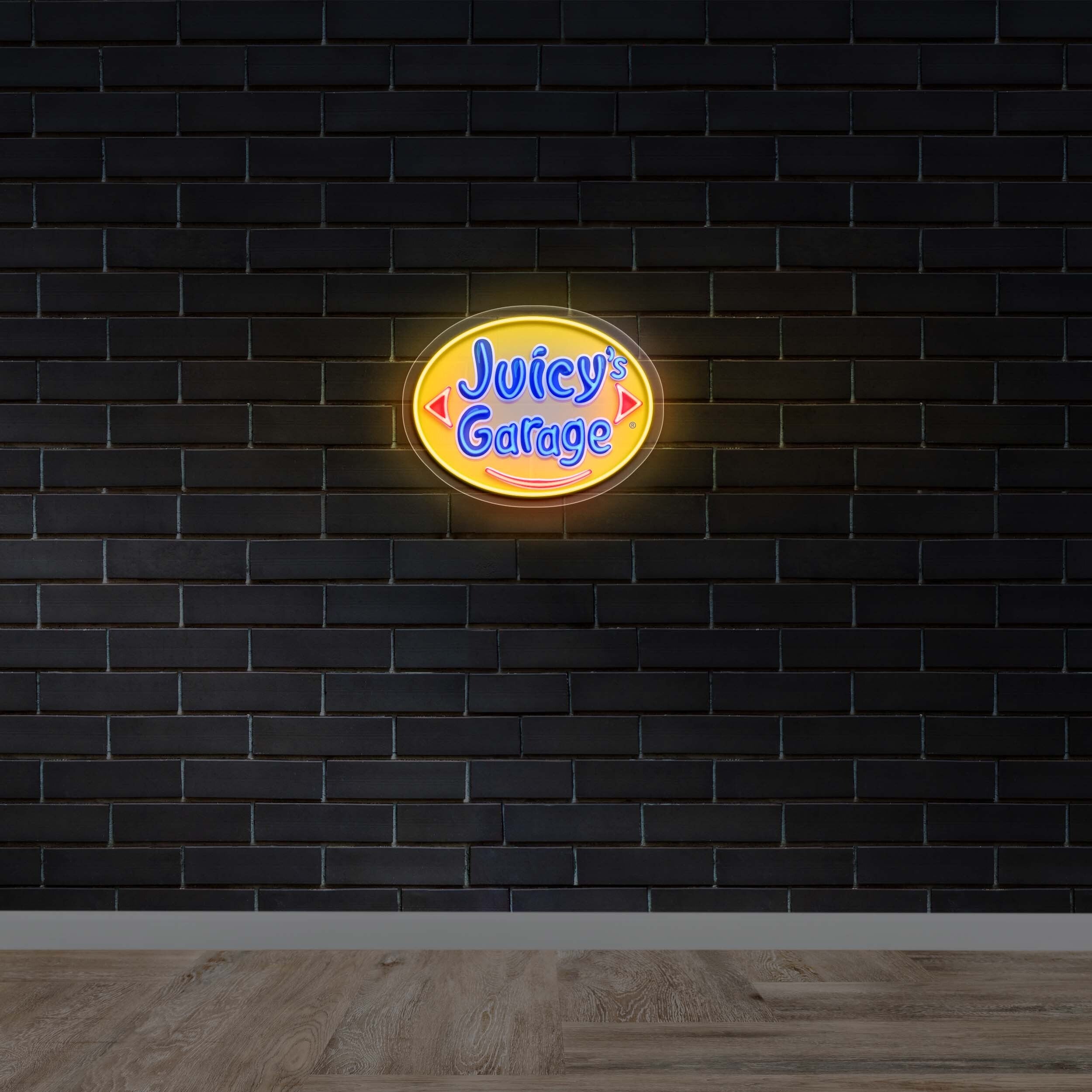 Juicy's Garage - Premium Neon Artwork