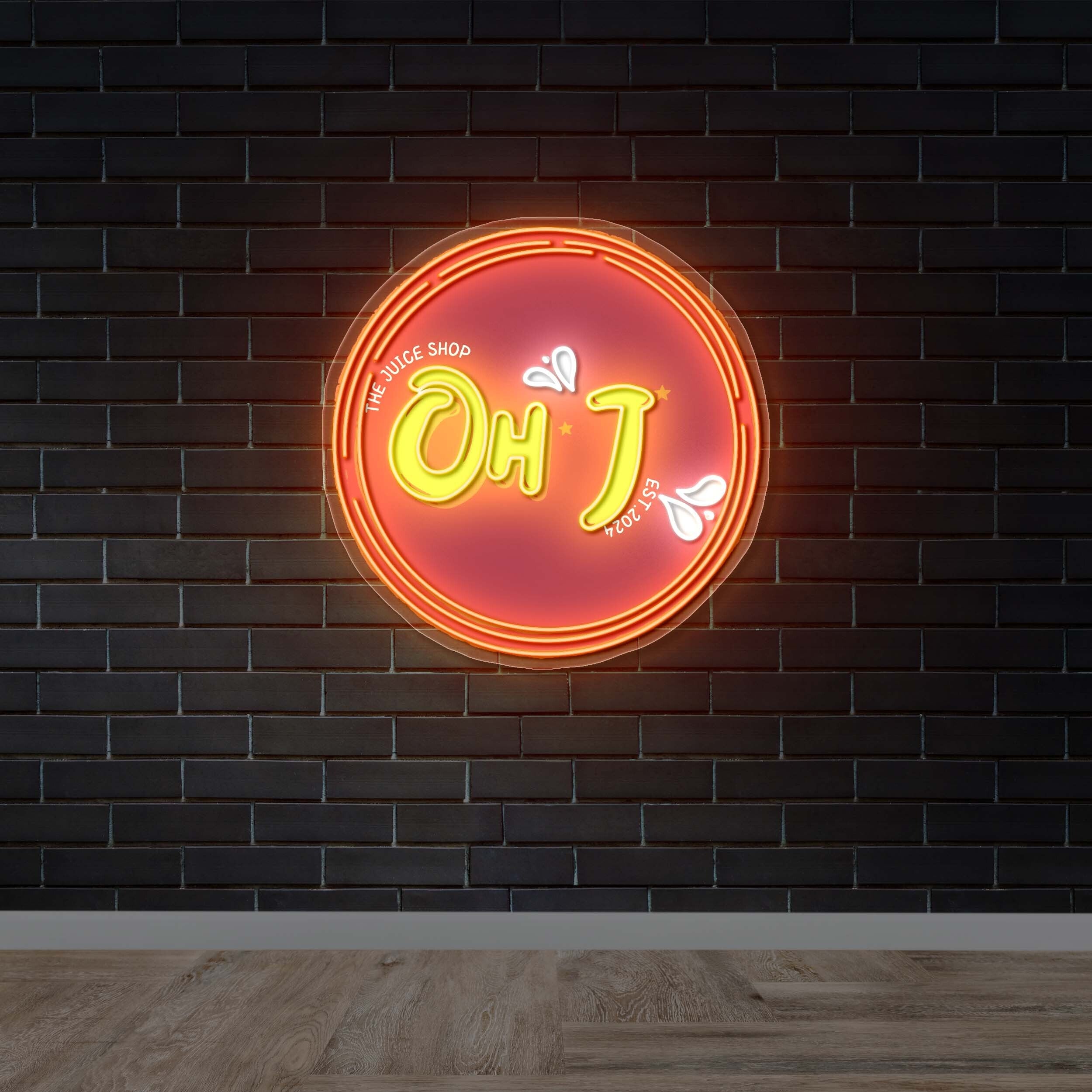 OH + J - Premium Neon Artwork