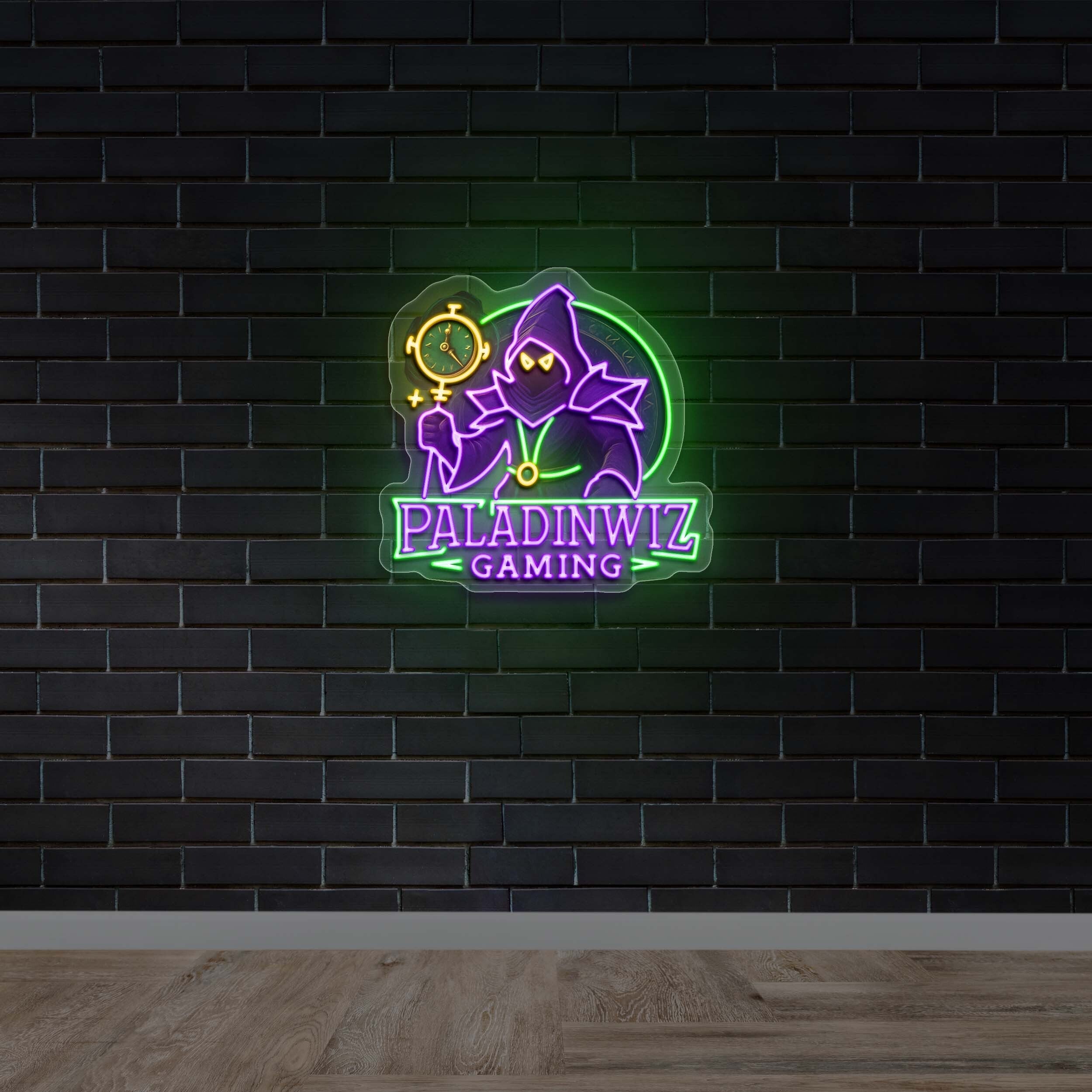 PALADINWIZ GAMING - Premium Neon Artwork