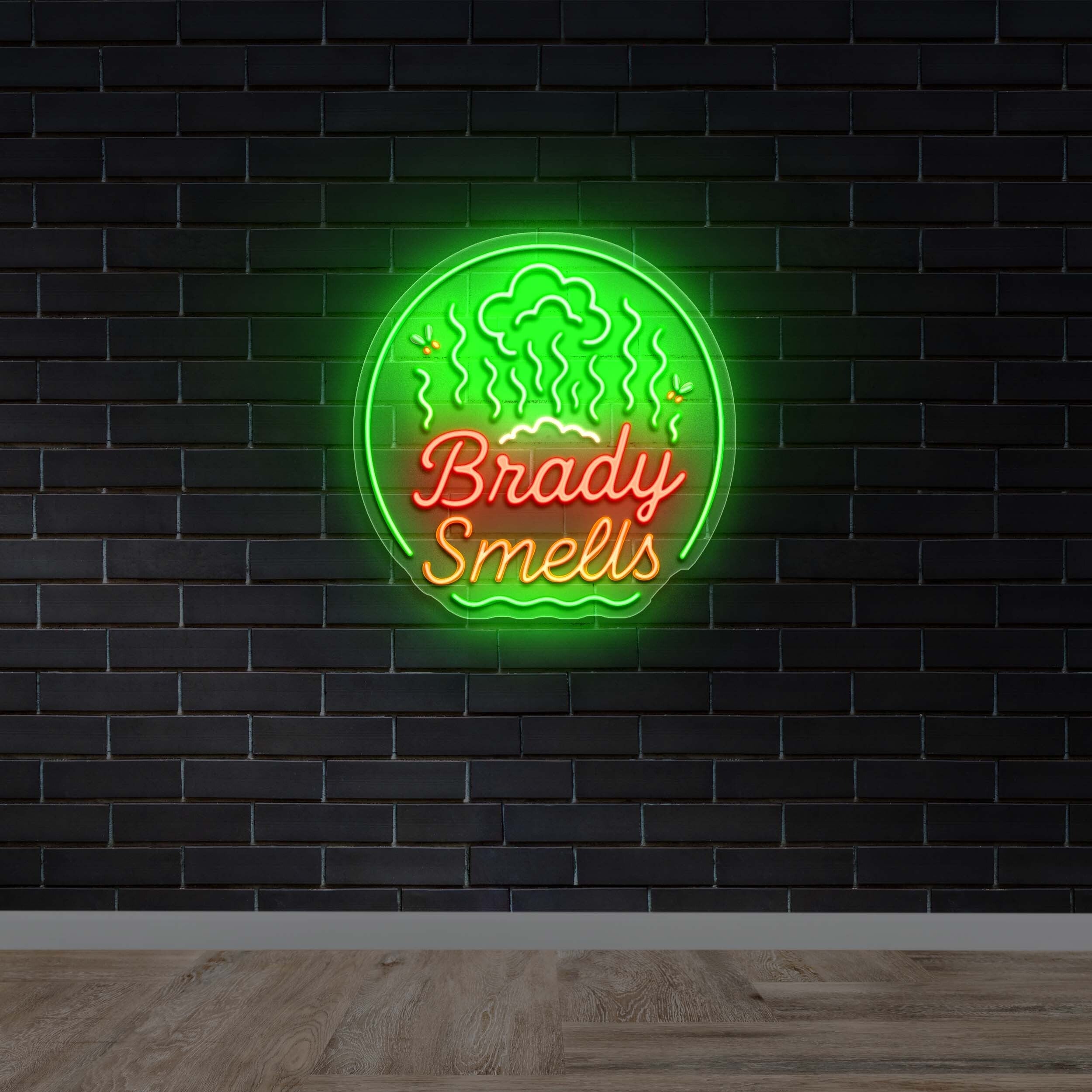 BRADY SMELLS - Premium Neon Artwork