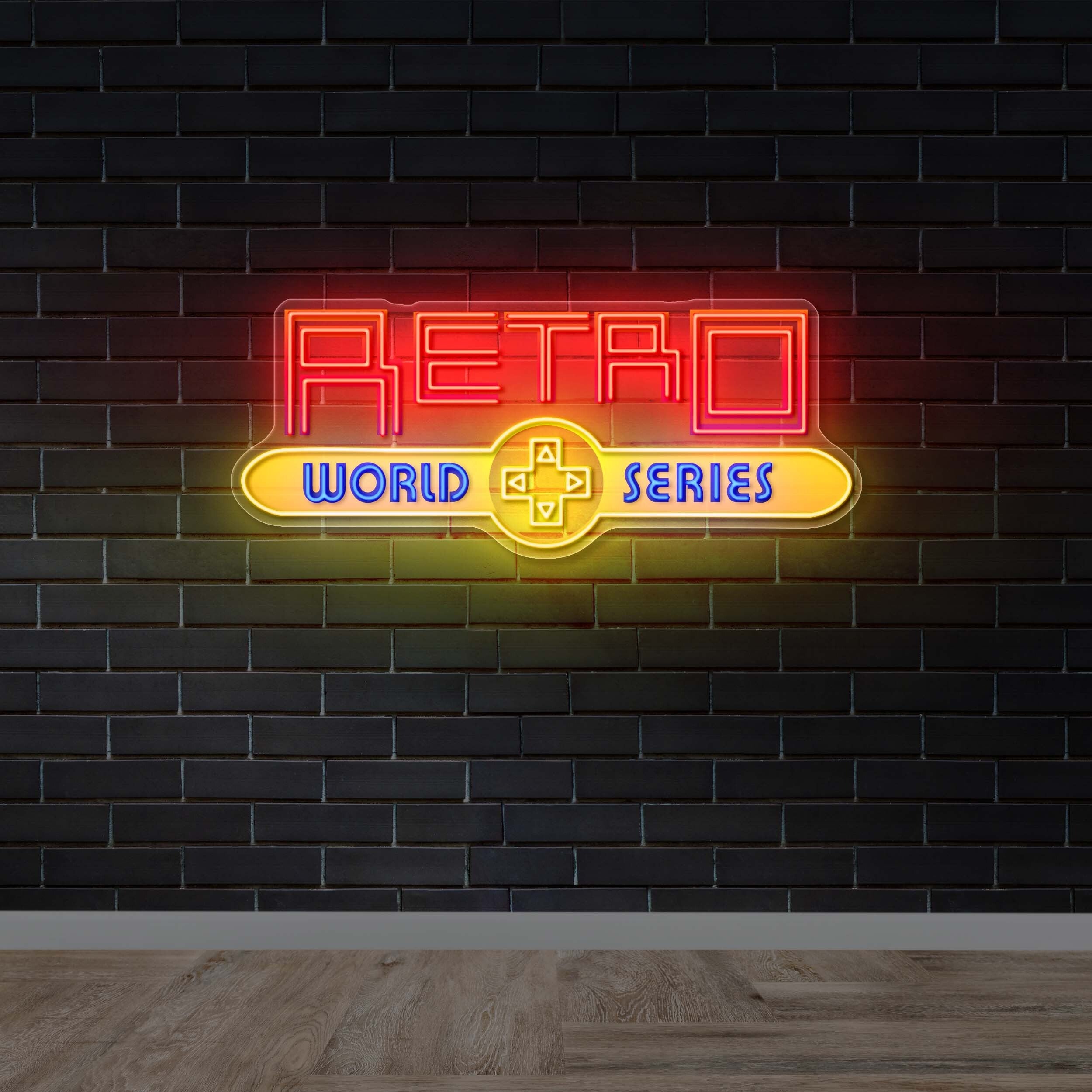 RETRO WORLD SERIES - Premium Neon Artwork