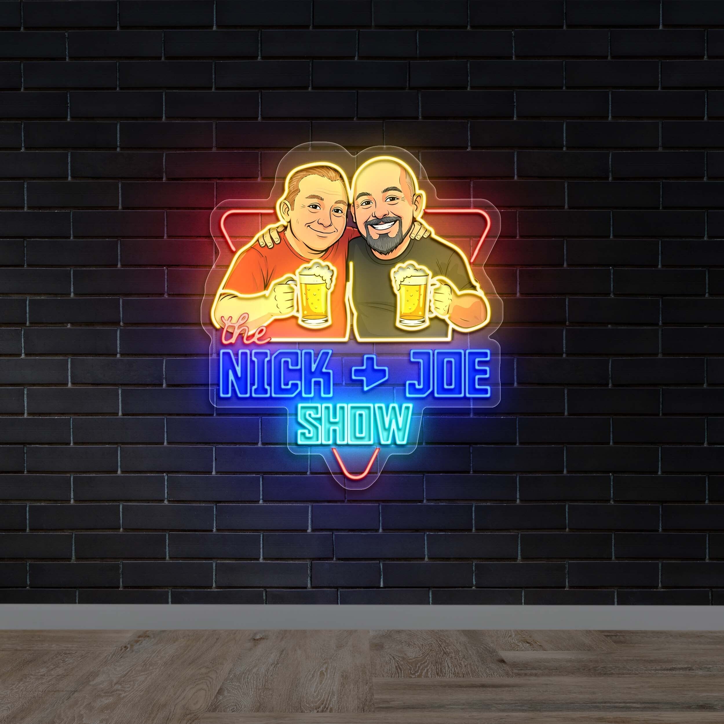 Nick & Joe Show – Premium Neon Artwork