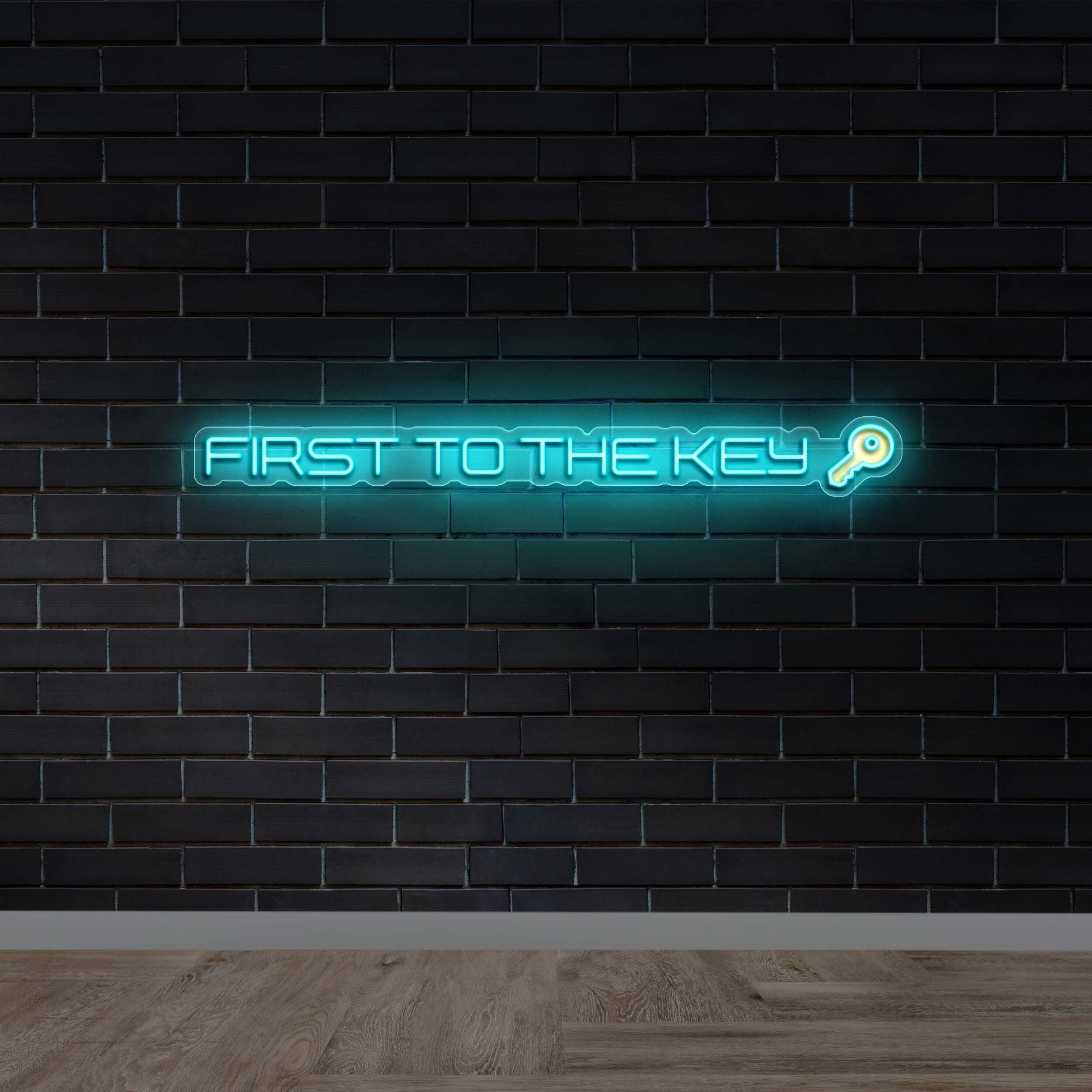 First To The Key - Premium Neon Artwork