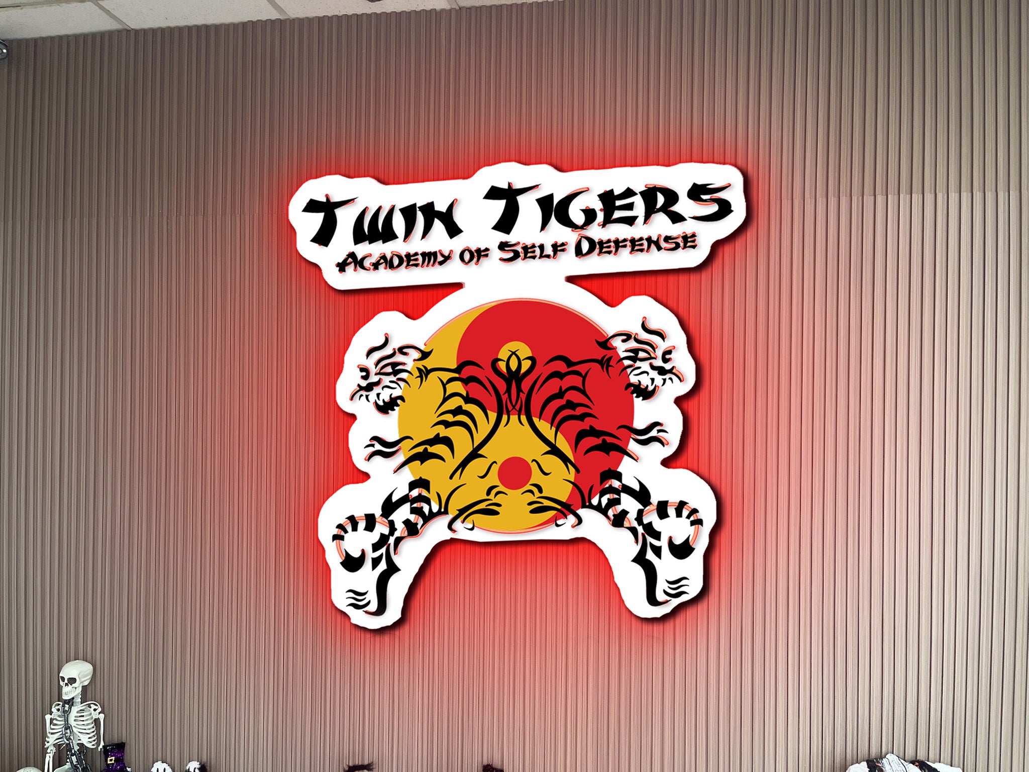 Twin Tigers | Backlit Version - Premium Neon Artwork
