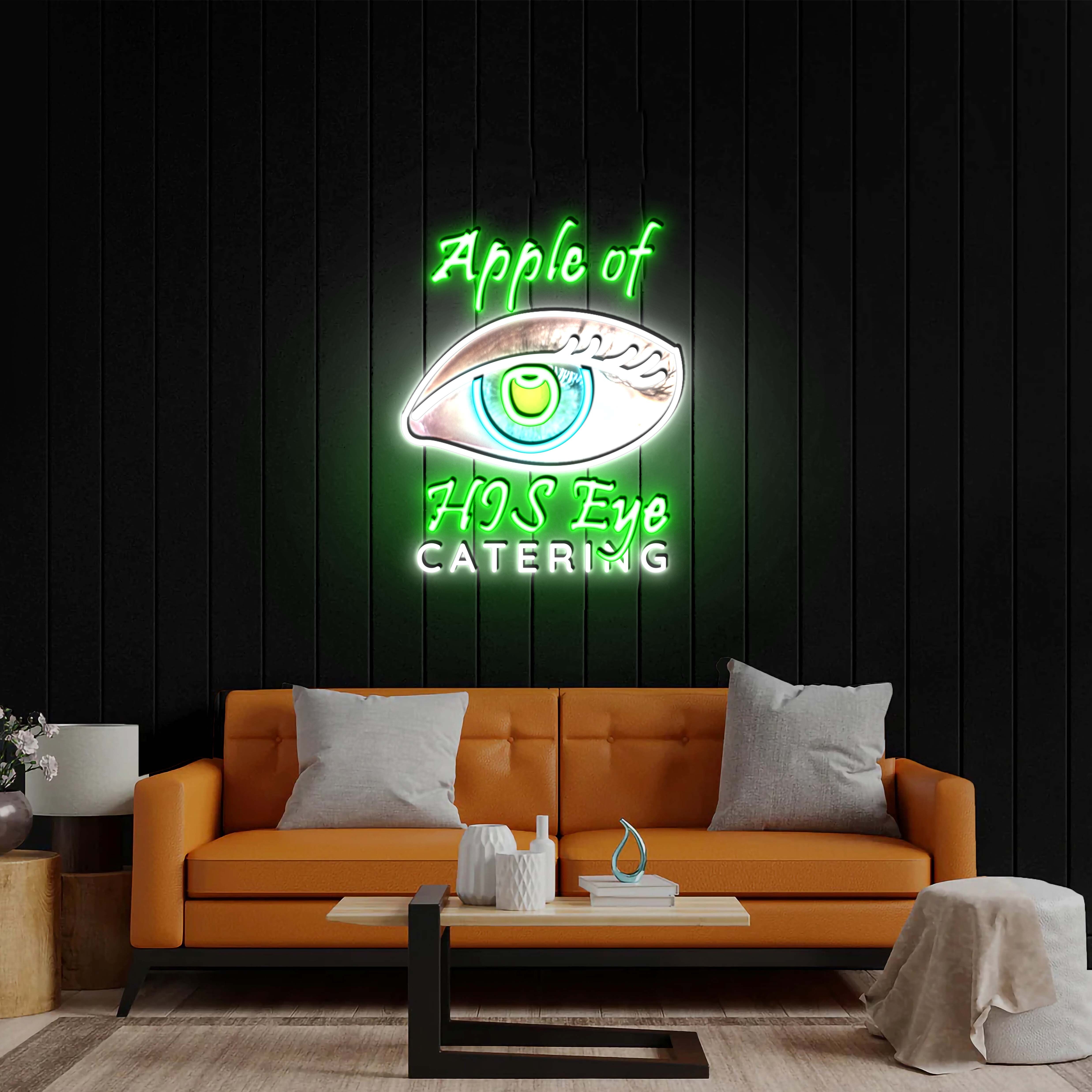 Apple of His Eye - Premium Neon Artwork