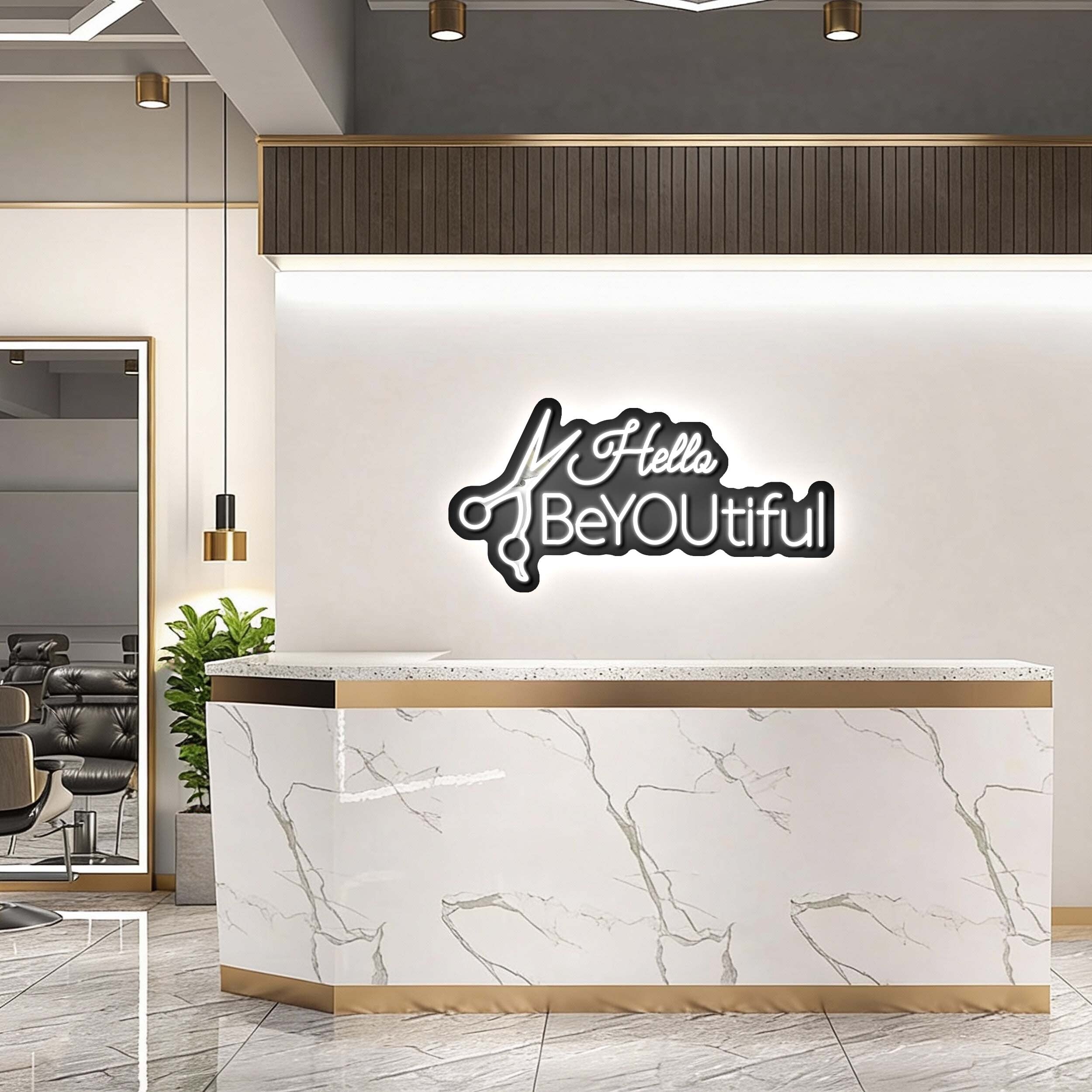hello beYOUtiful - Premium Neon Artwork