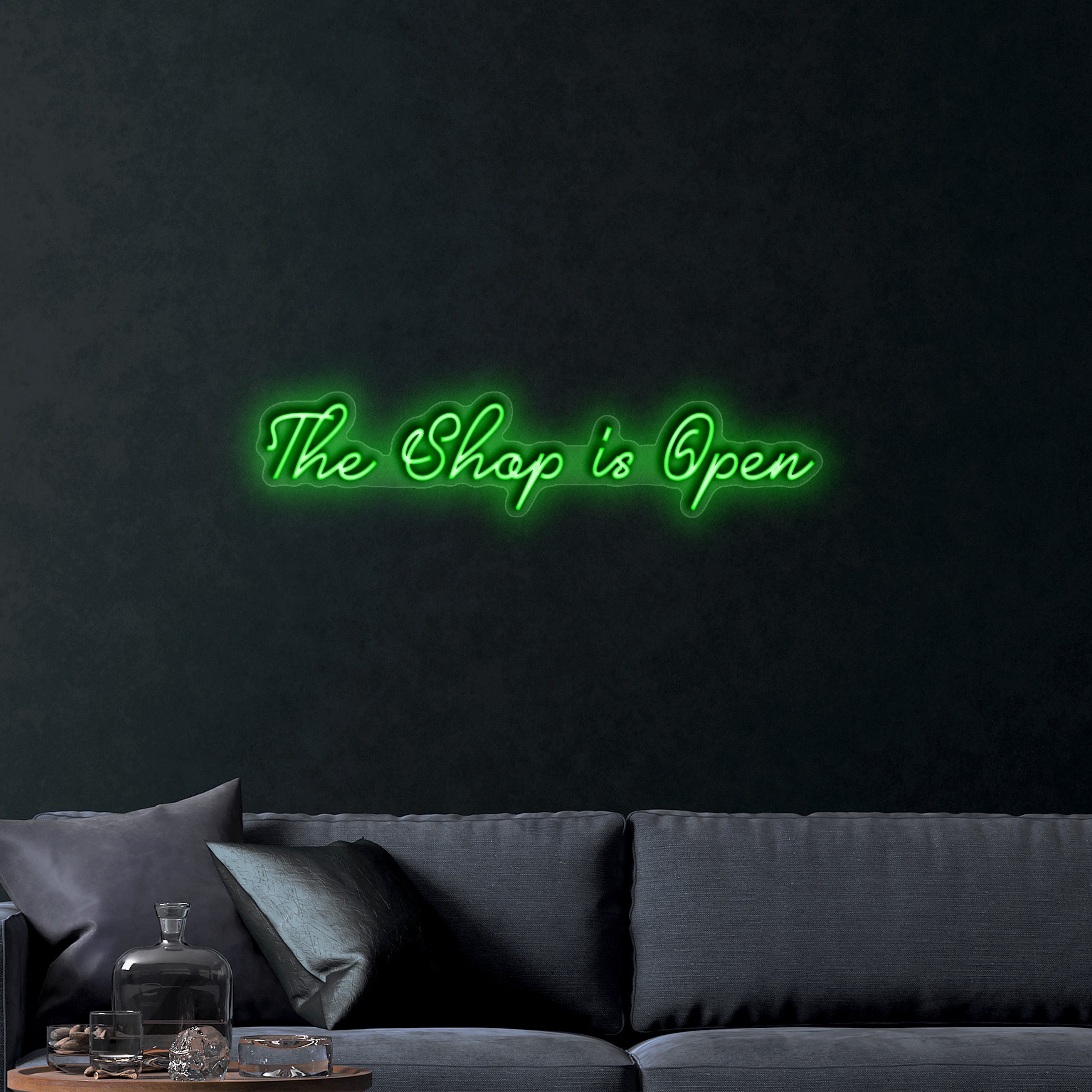 The Shop Is Open – Premium Neon Artwork