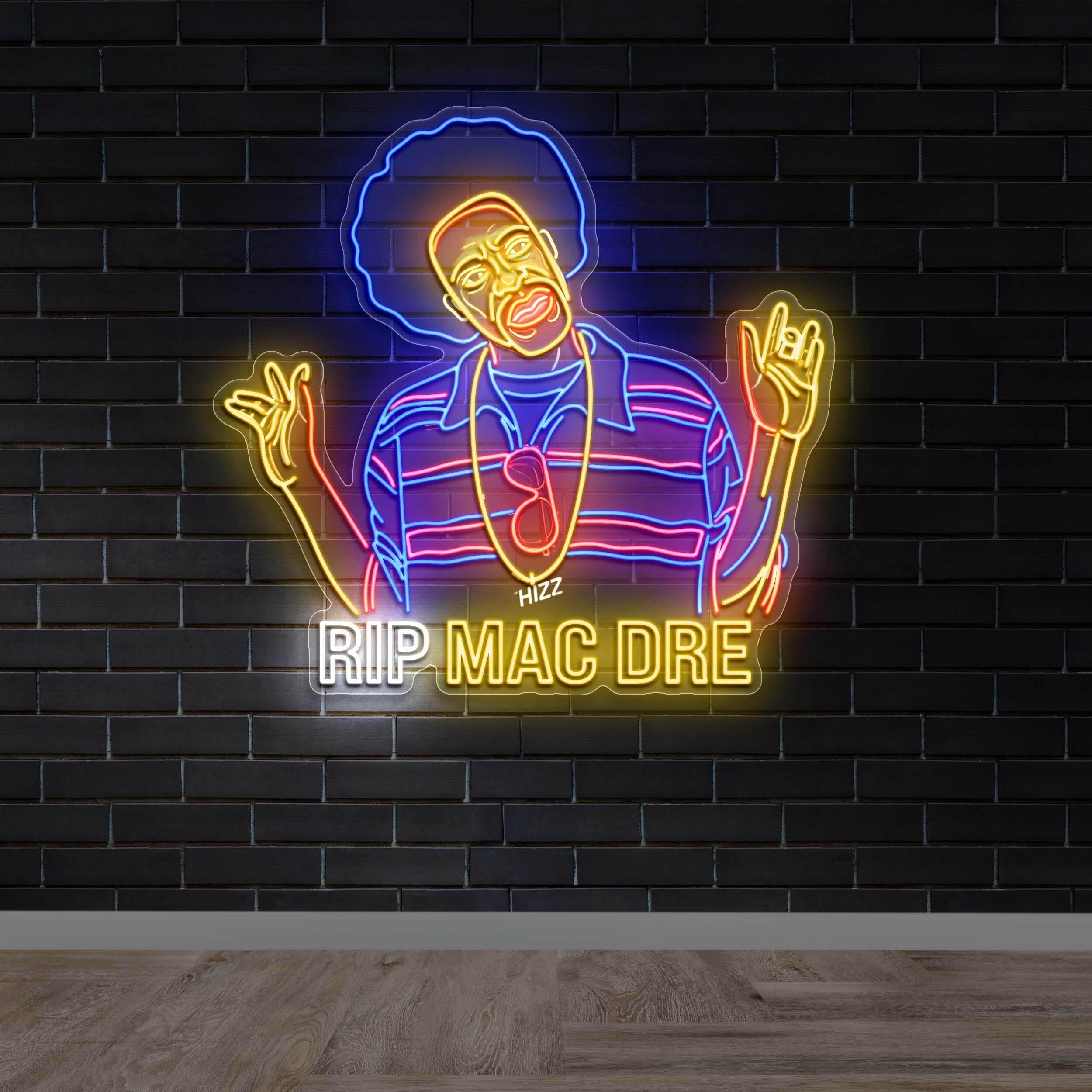 RIP MAC DRE - Premium Neon Artwork