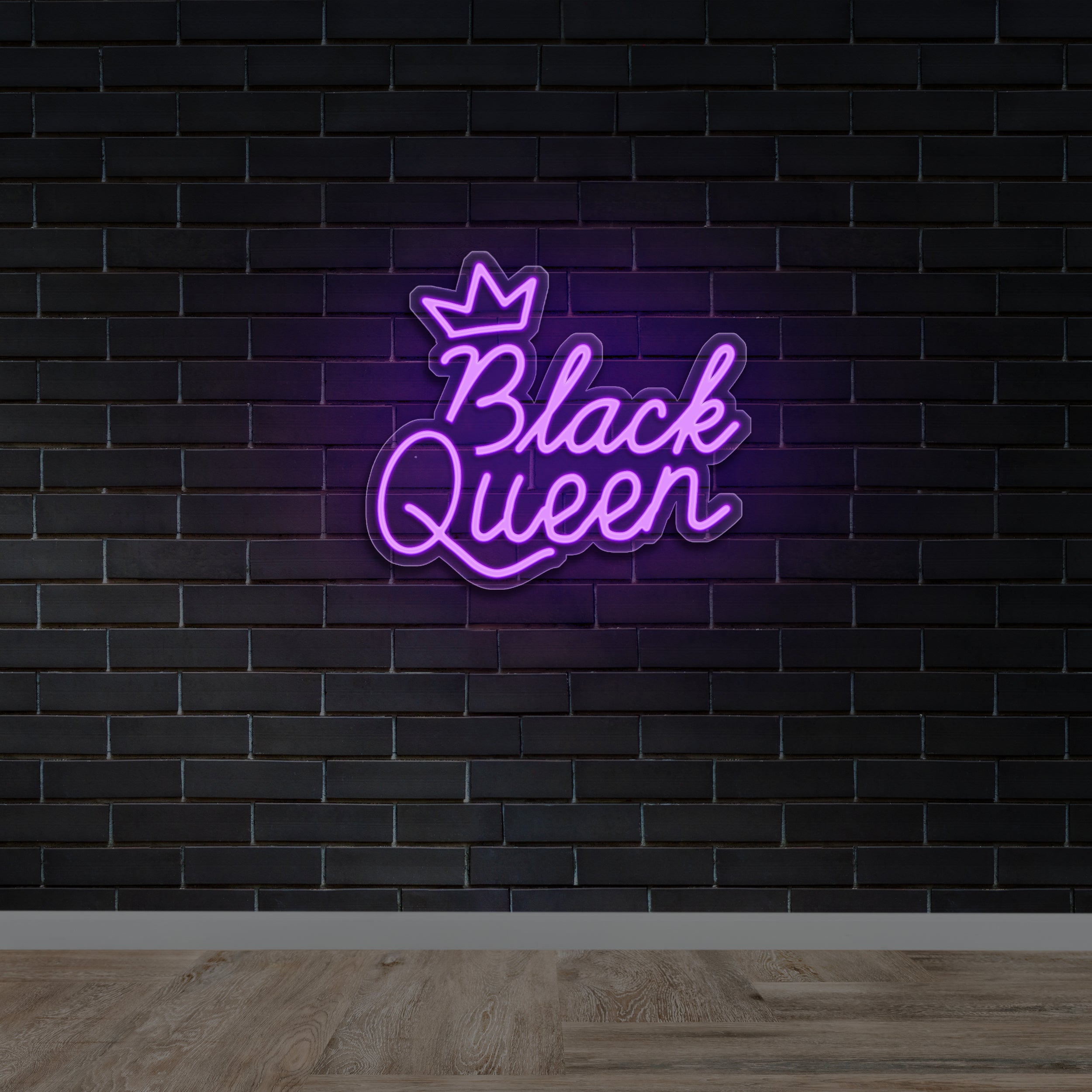 Black Queen - Premium Neon Artwork