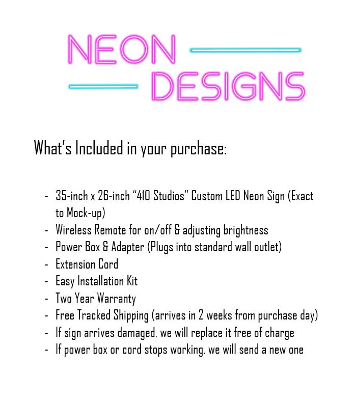 410 Studios - Premium Neon Artwork