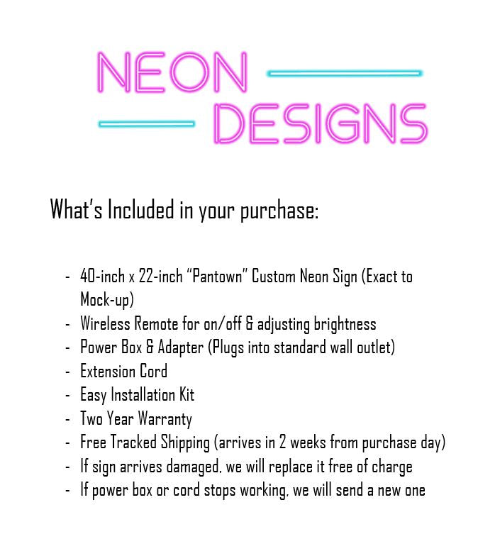 Pantown Brewing Company - Premium Neon Artwork