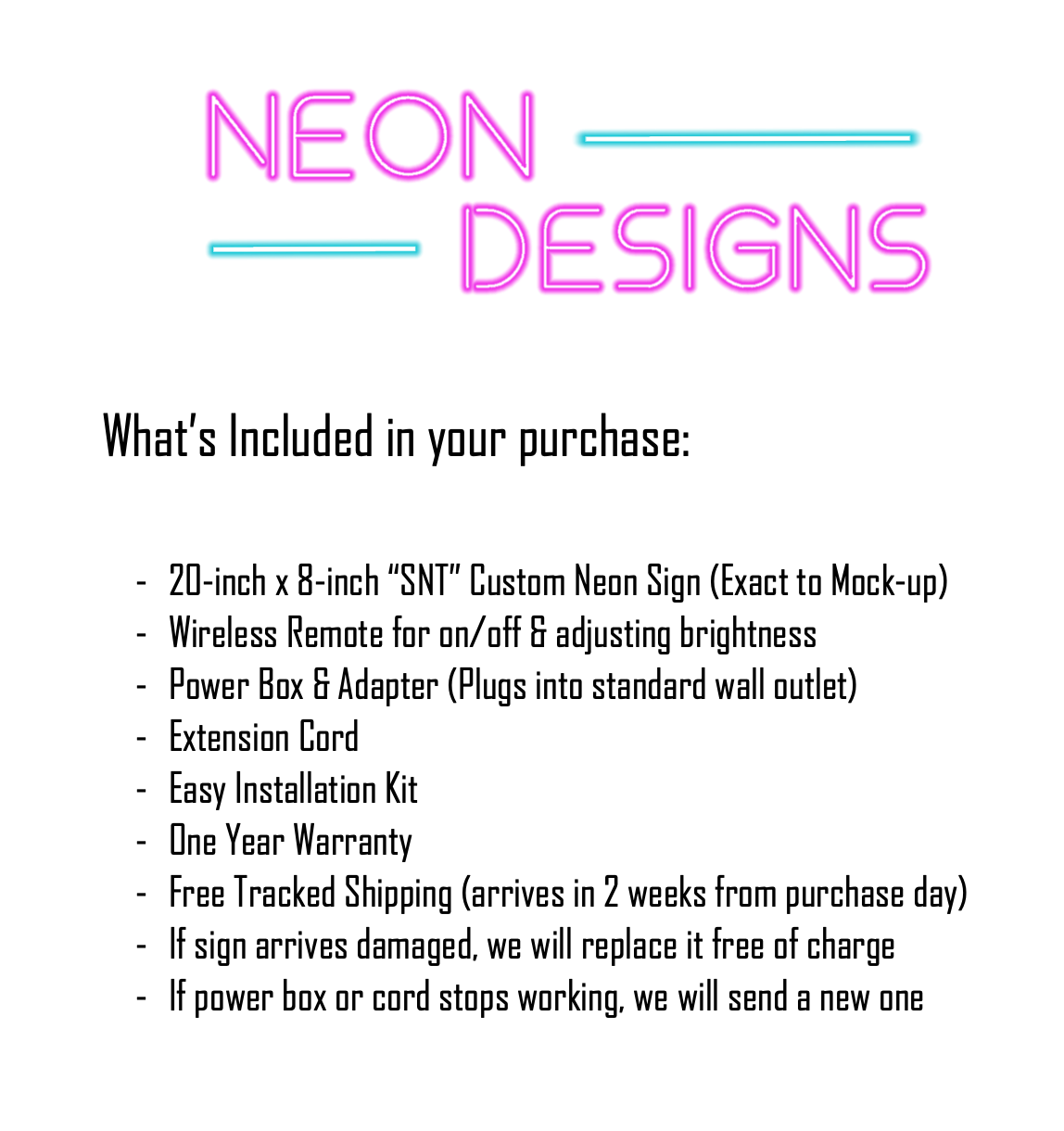 SNT - Premium Neon Artwork