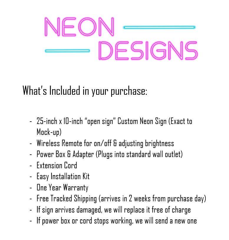 open sign - Premium Neon Artwork
