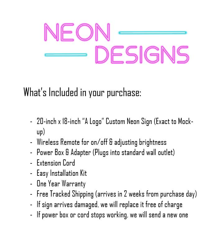 A Logo - Premium Neon Artwork