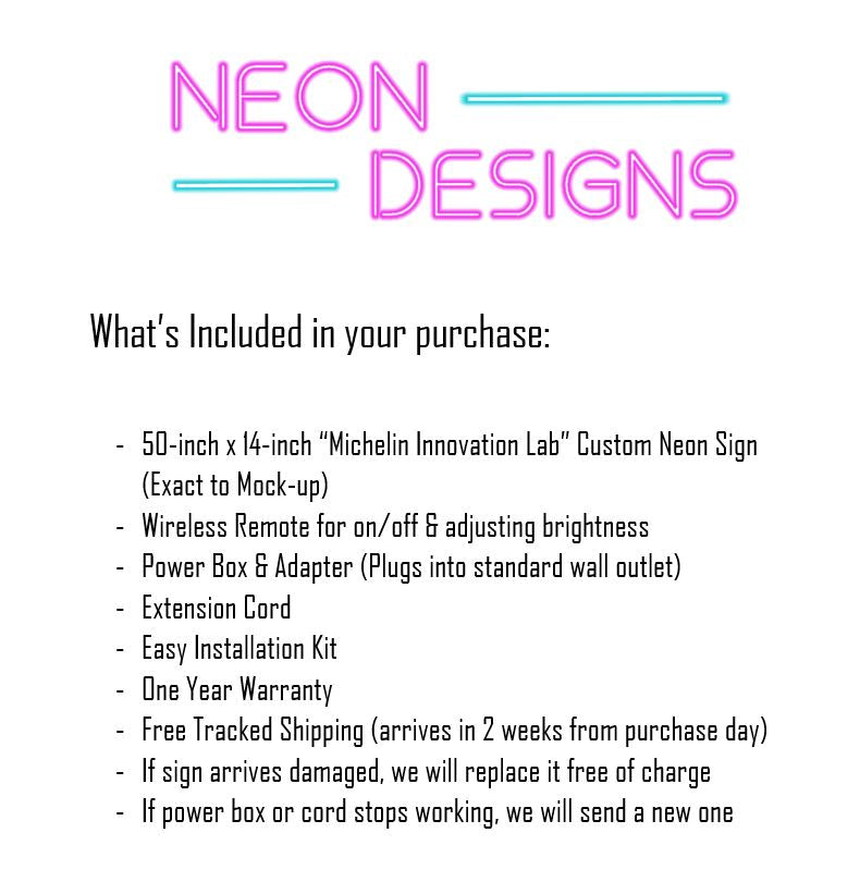 Michelin Innovation Lab - Premium Neon Artwork