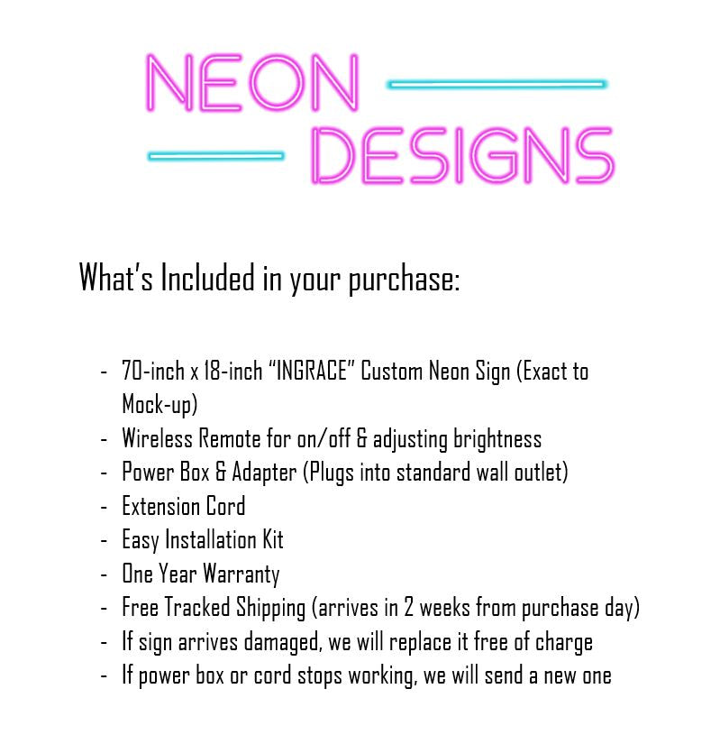 INGRACE - Premium Neon Artwork