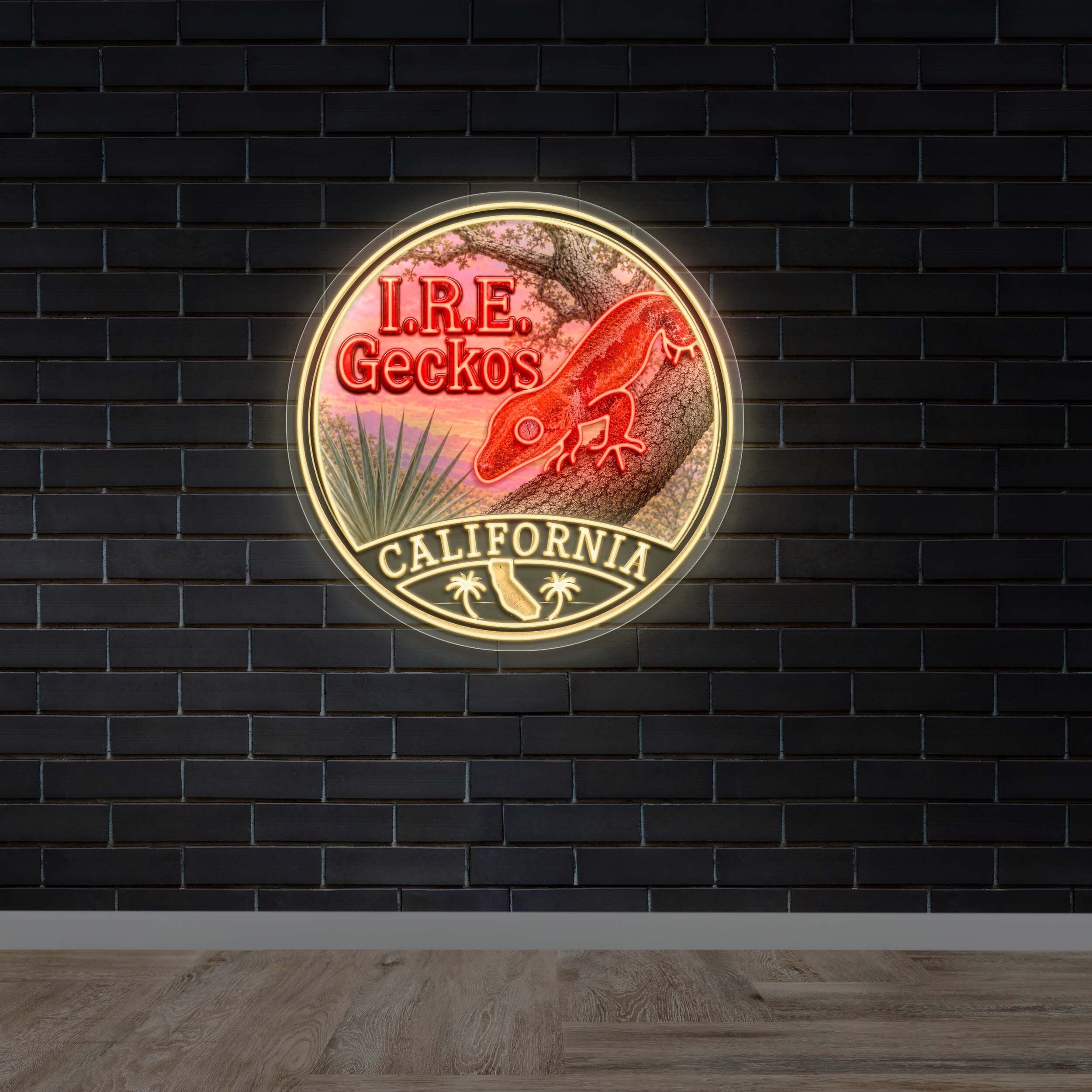 I.R.E GECKOS - Premium Neon Artwork