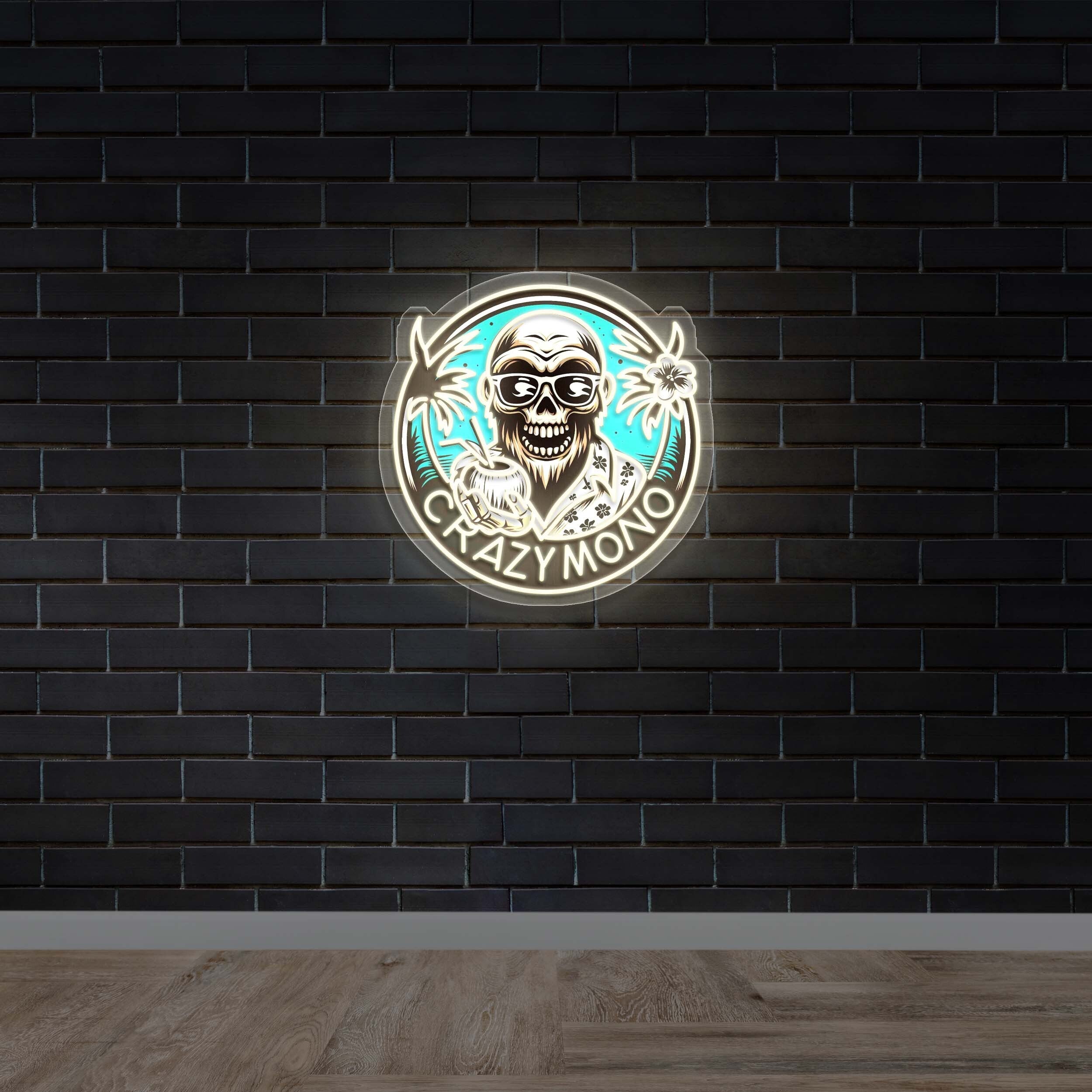 CRAZY MONO - Premium Neon Artwork