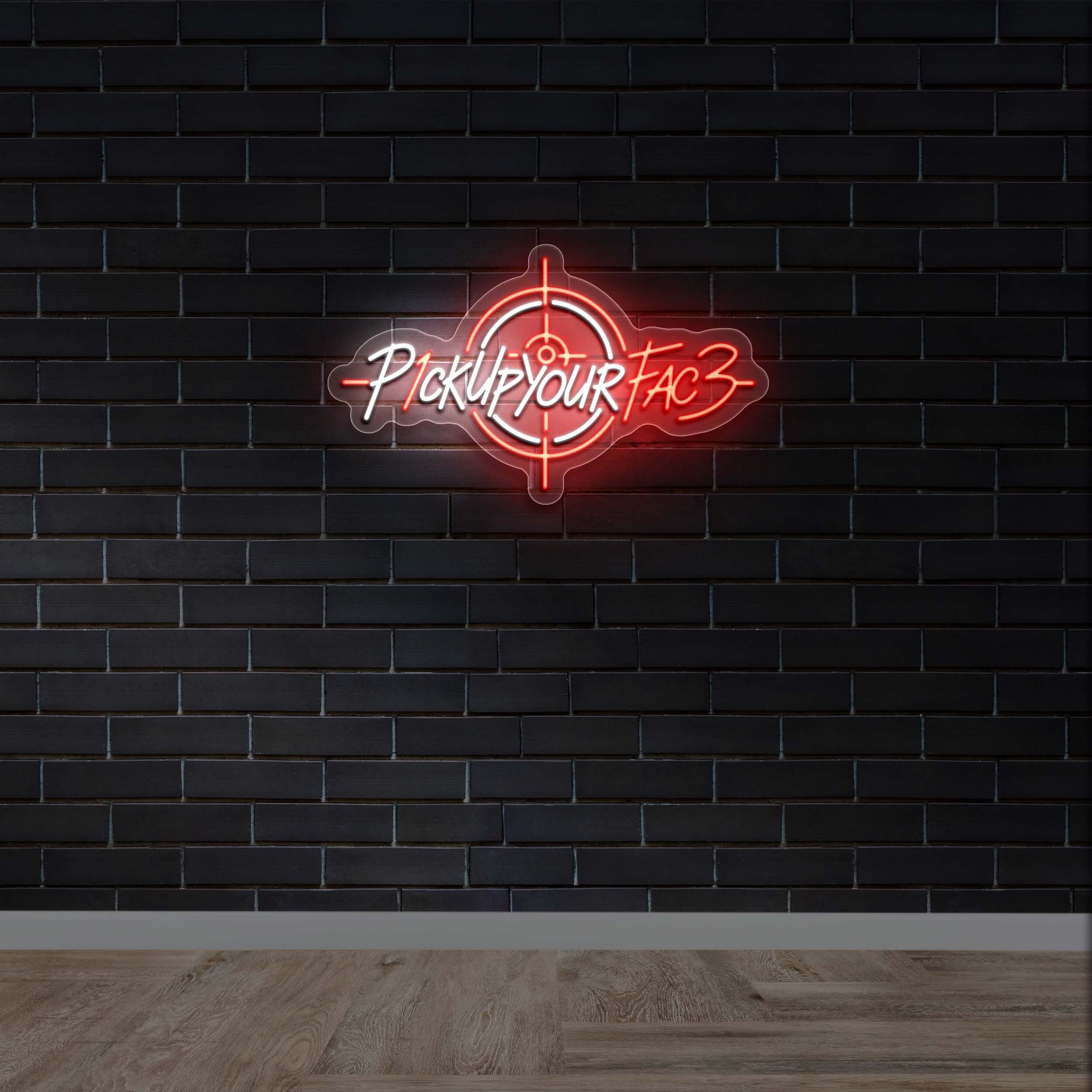 P1ckUpYourFac3 - Premium Neon Artwork