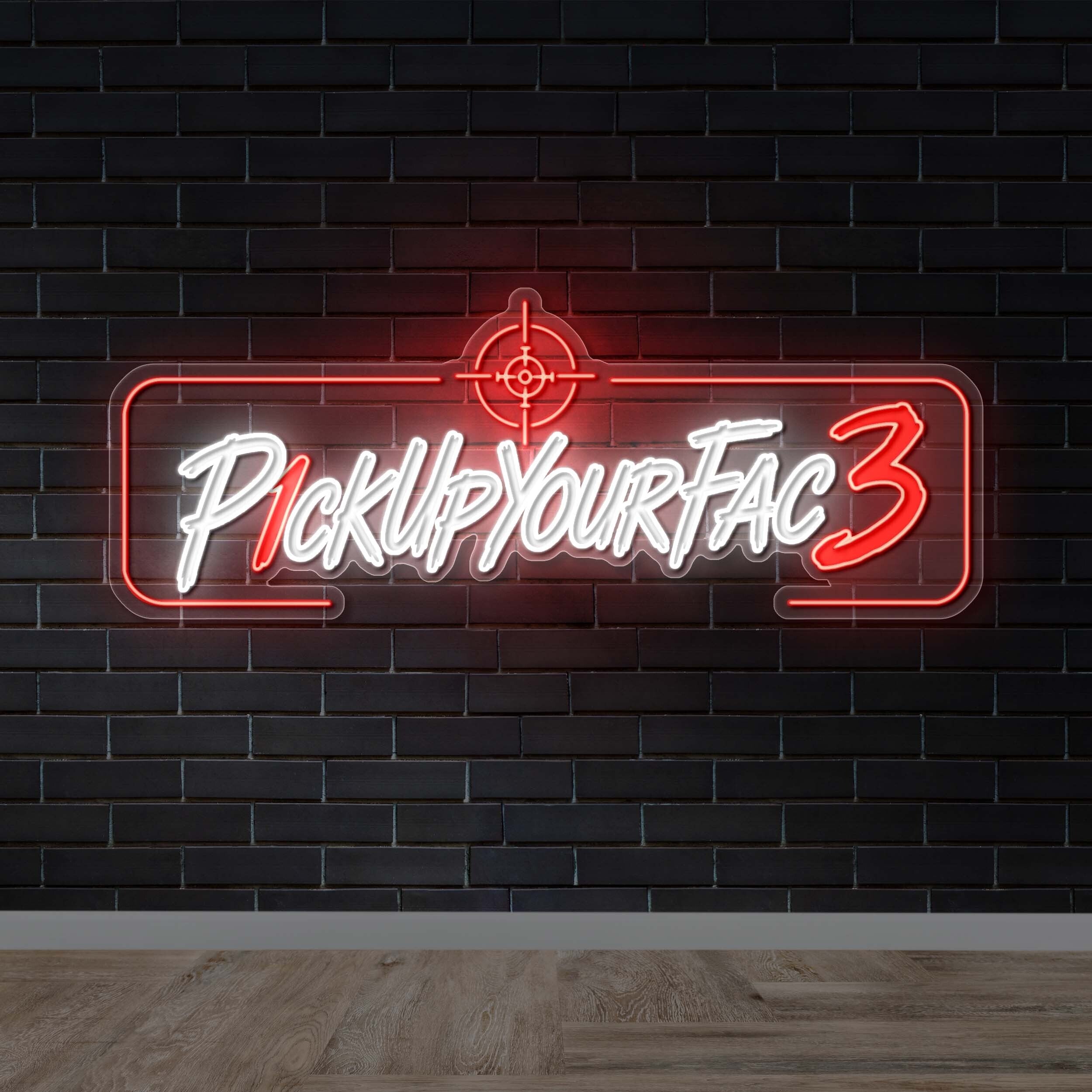P1ckUpYourFac3 | 3rd Version - Premium Neon Artwork