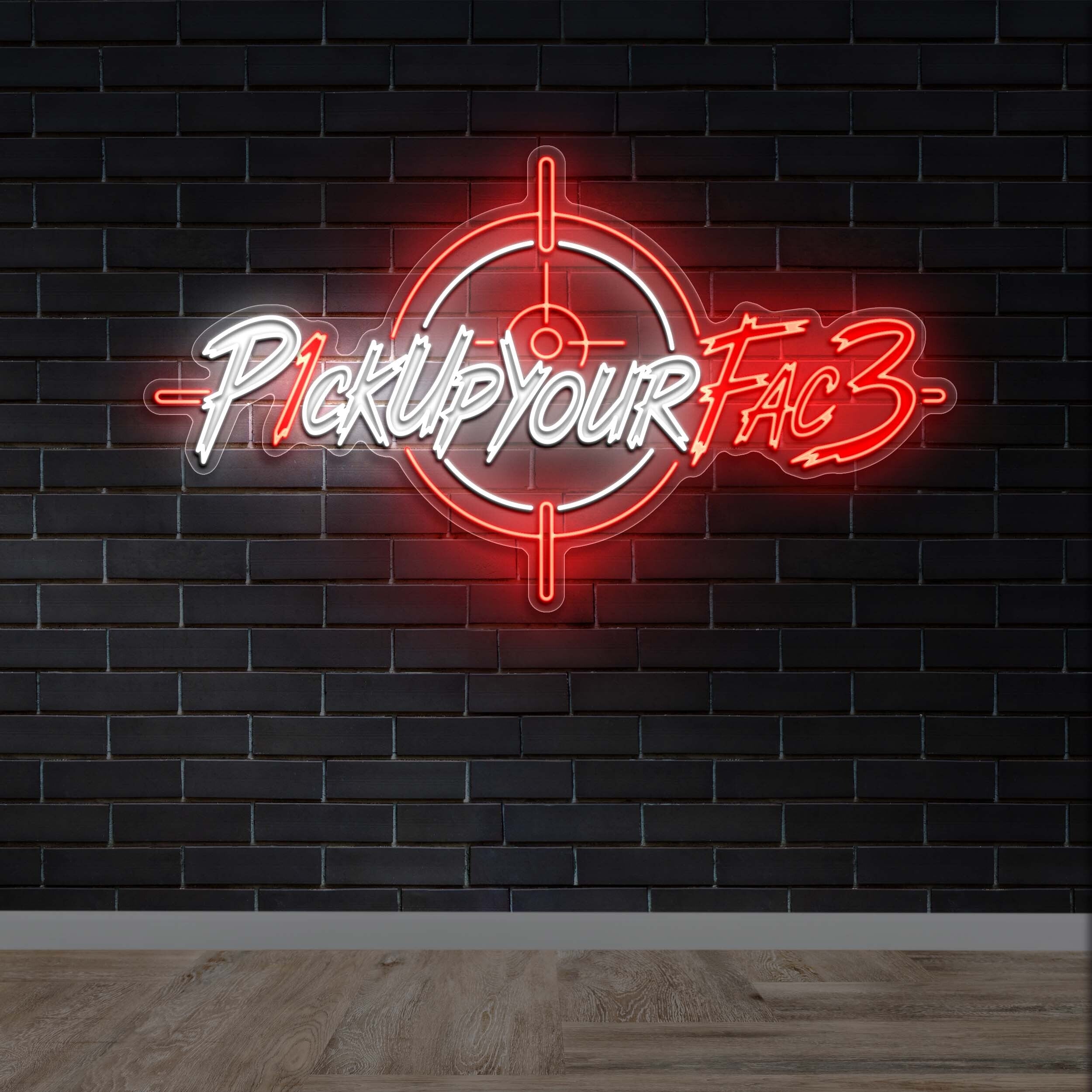 P1ckUpYourFac3 - Premium Neon Artwork