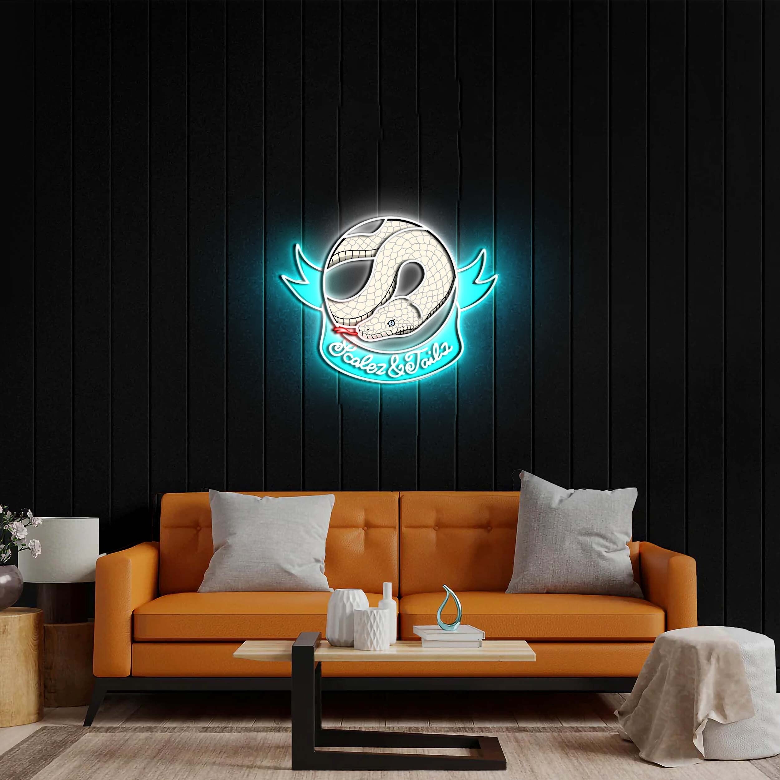 Scalez & Tails - Premium Neon Artwork