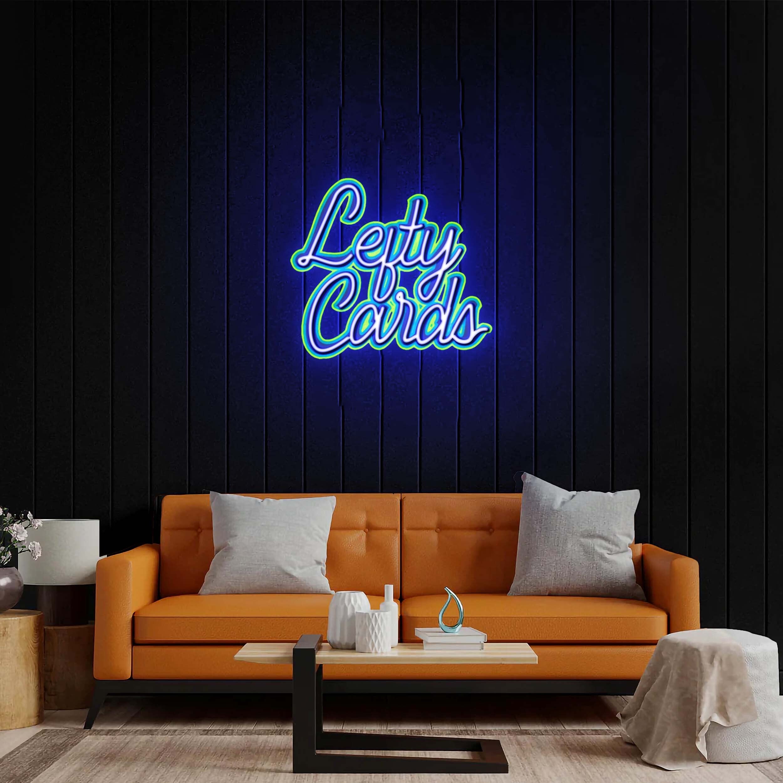 Lefty Cards - Premium Neon Artwork