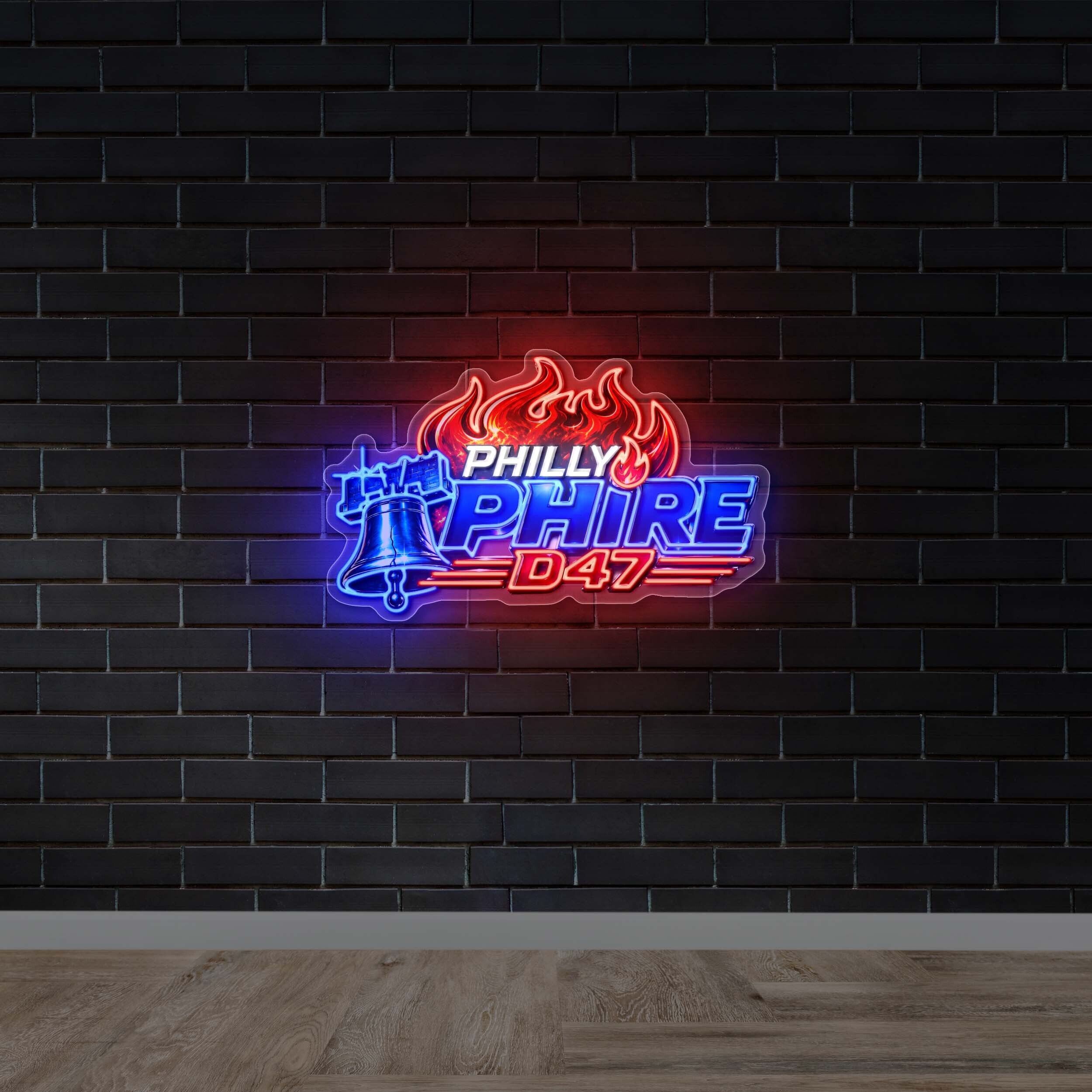 PHILLY PHIRE - Premium Neon Artwork