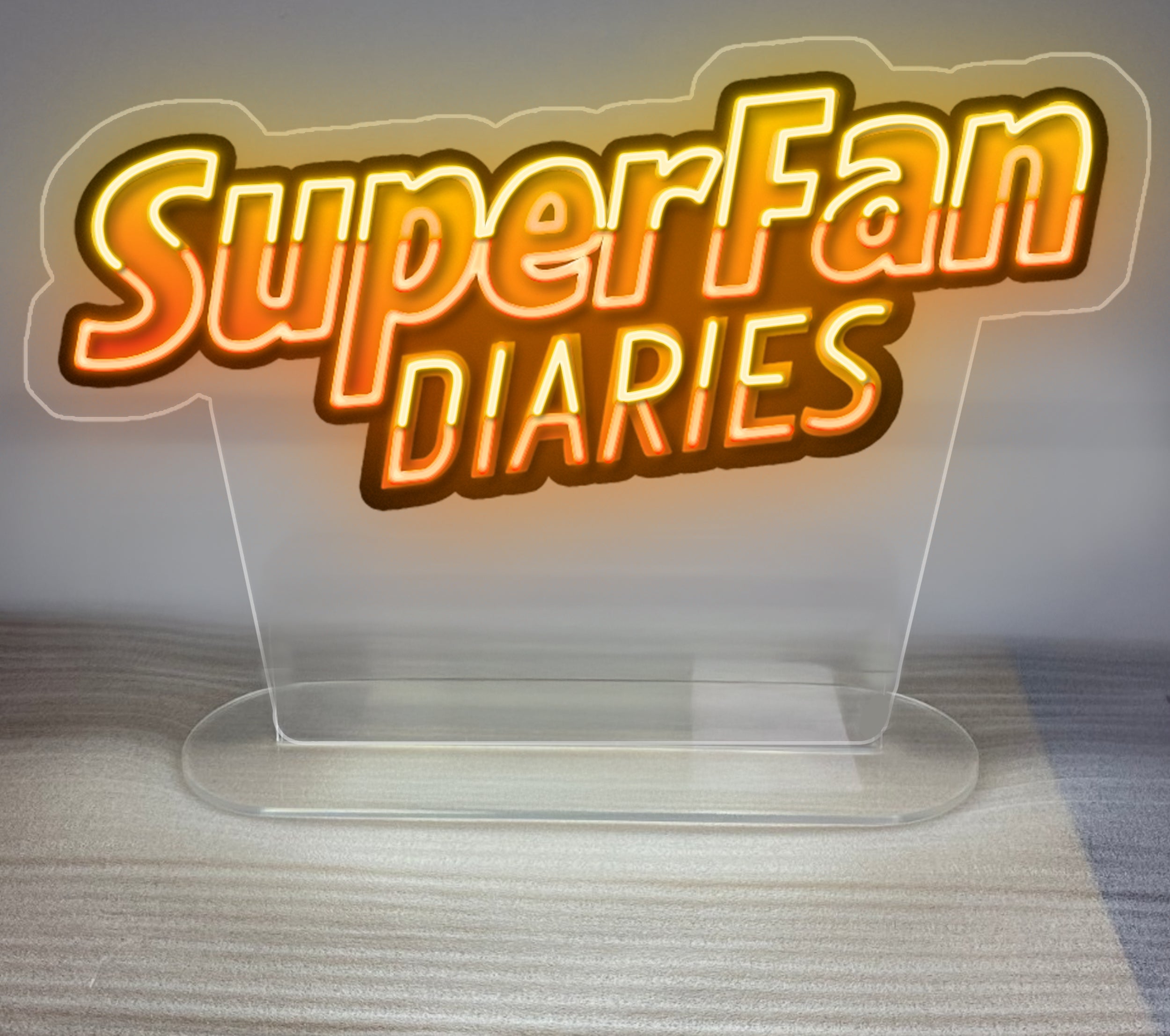 Super Fan DIARIES - Premium Neon Artwork