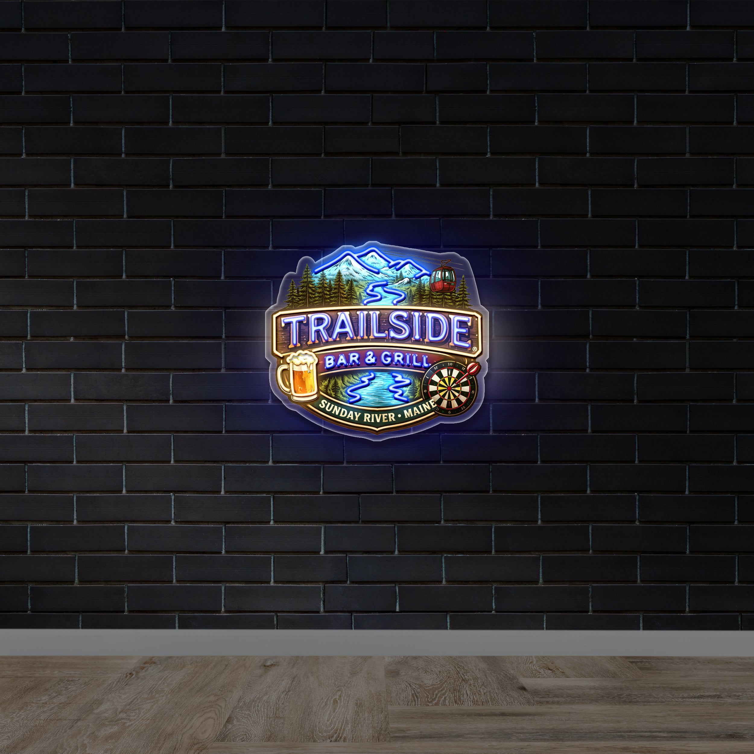 TRAILSIDE - Premium Neon Artwork