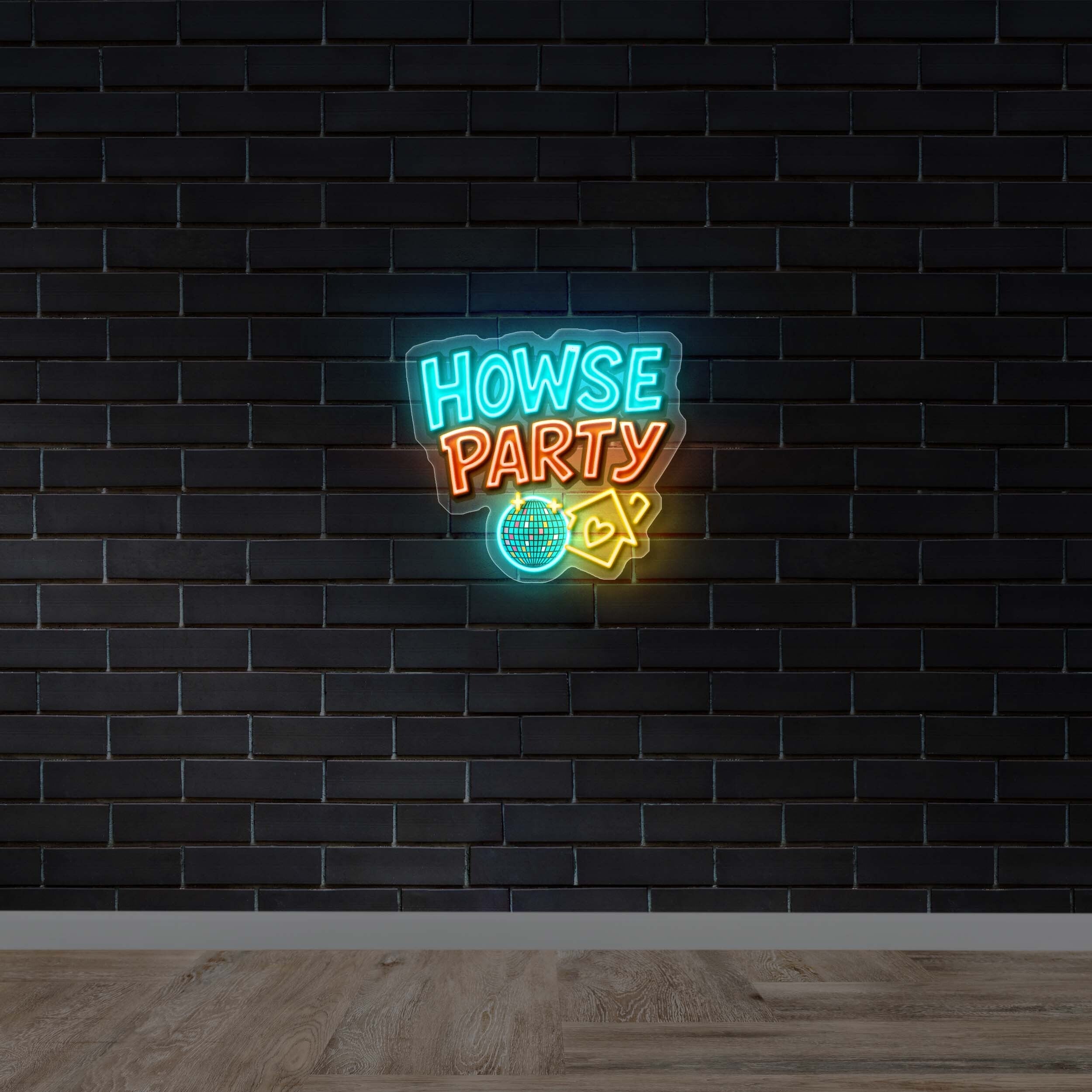 HOWSE PARTY - Premium Neon Artwork