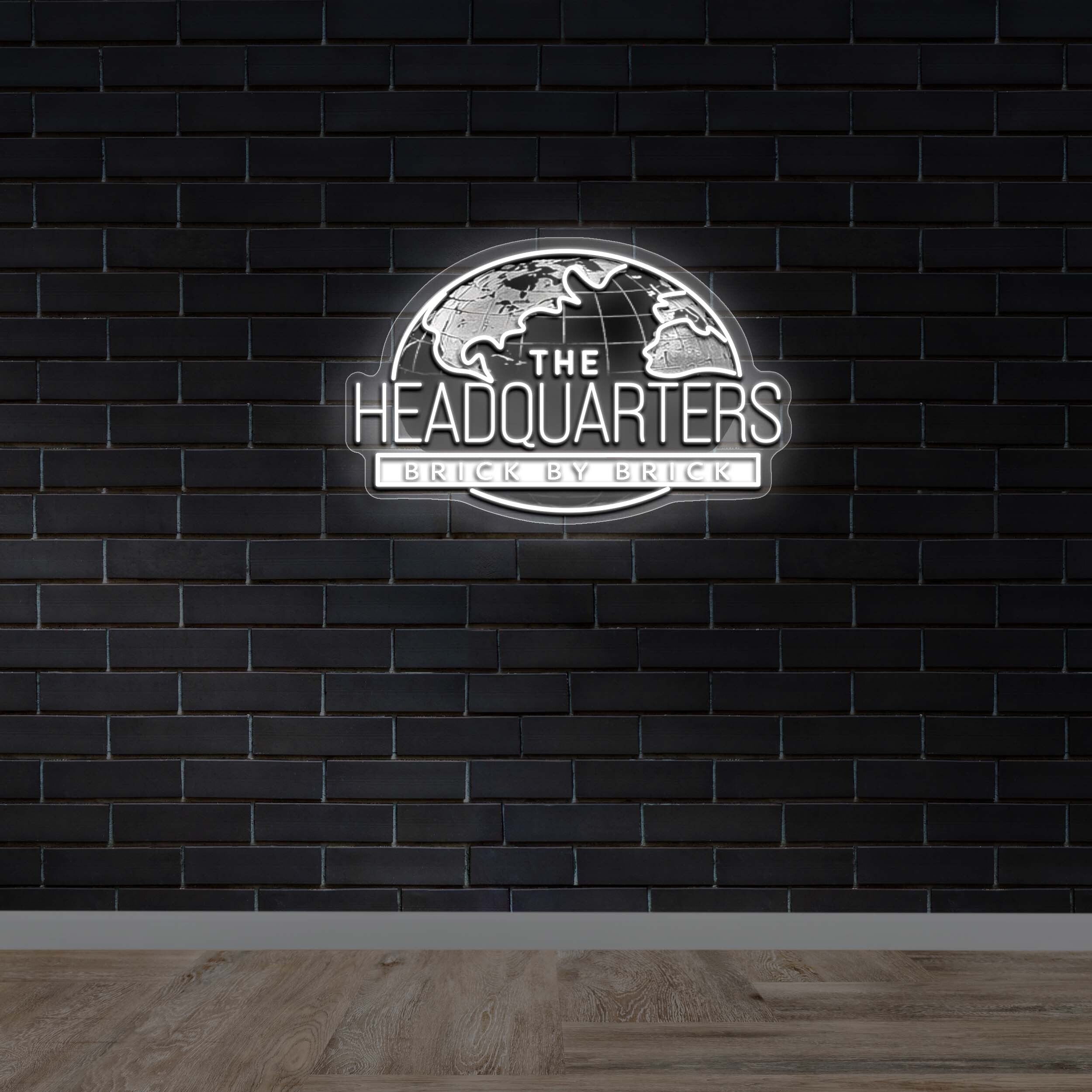 THE HEADQUARTERS | Squished Version - Premium Neon Artwork