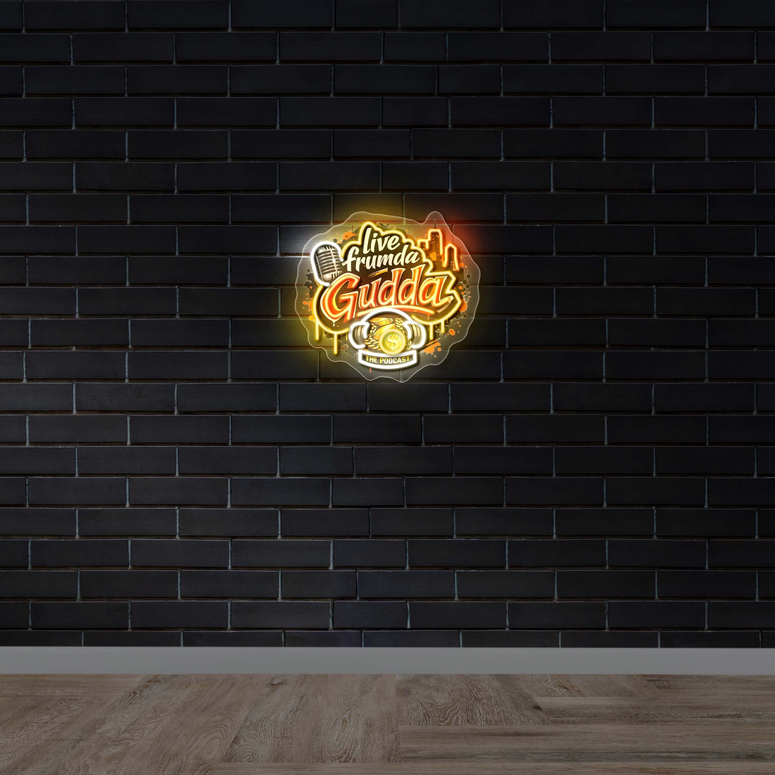 Live Frumda Gudda – Premium Neon Artwork