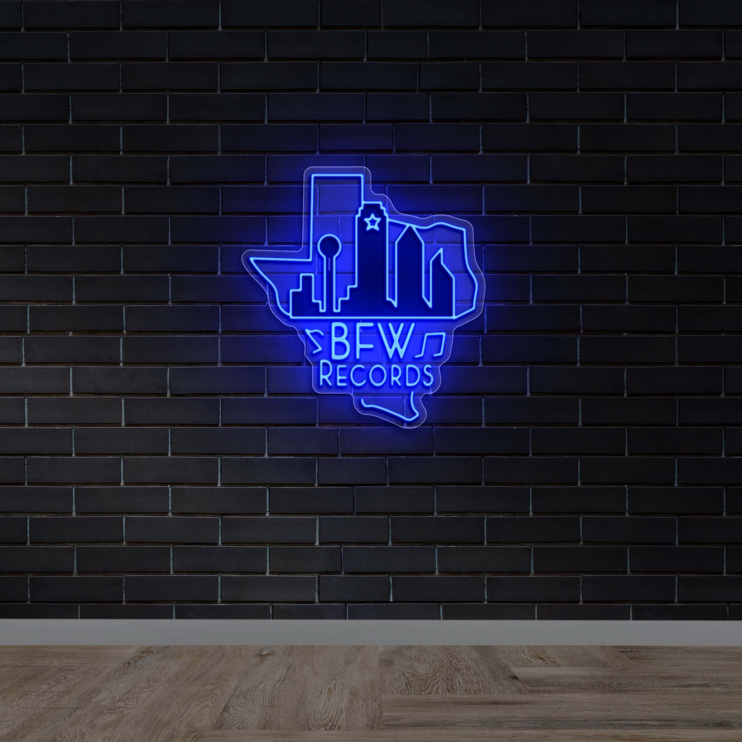 BFW Records (version 2) - Premium Neon Artwork