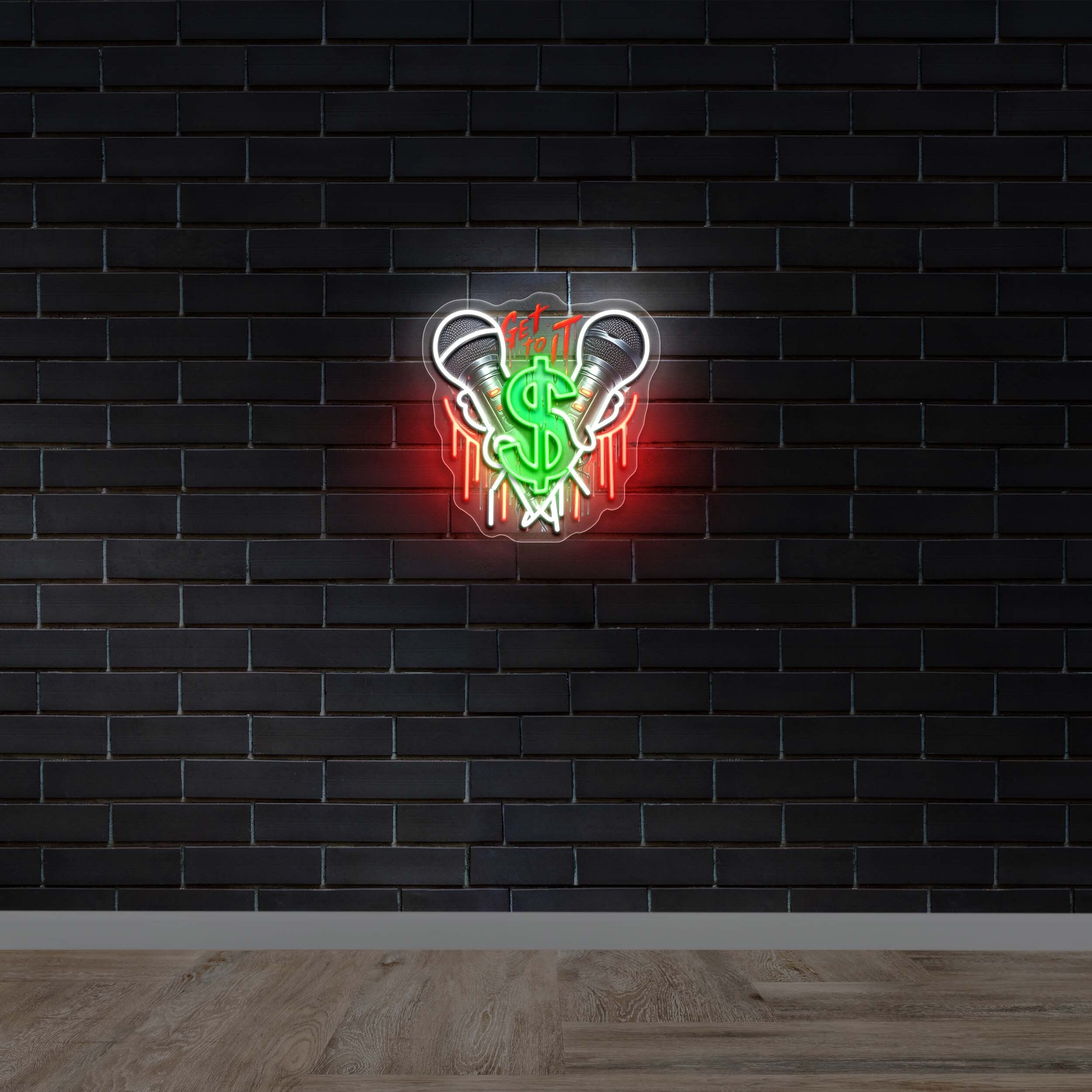 Get To It $ - Premium Neon Artwork