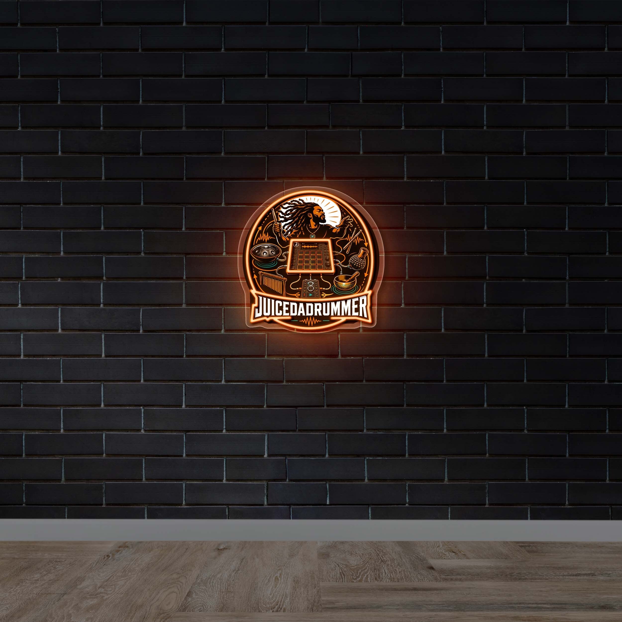 Juicedadrummer - Premium Neon Artwork