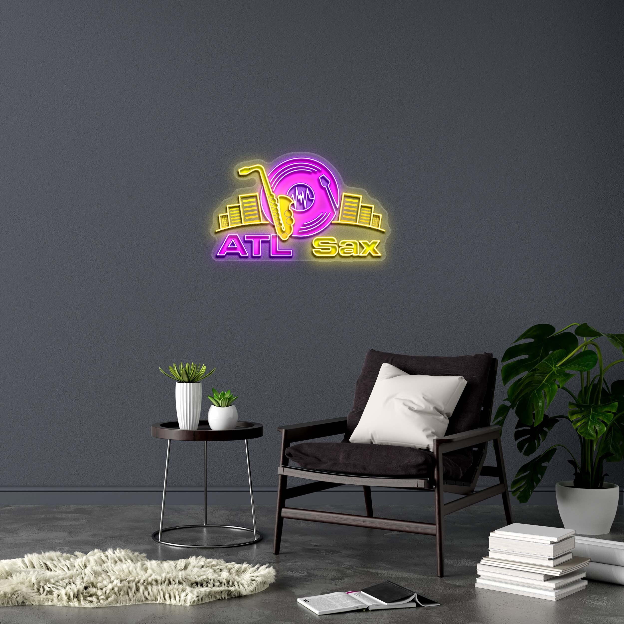 ATL Sax - Premium Neon Artwork