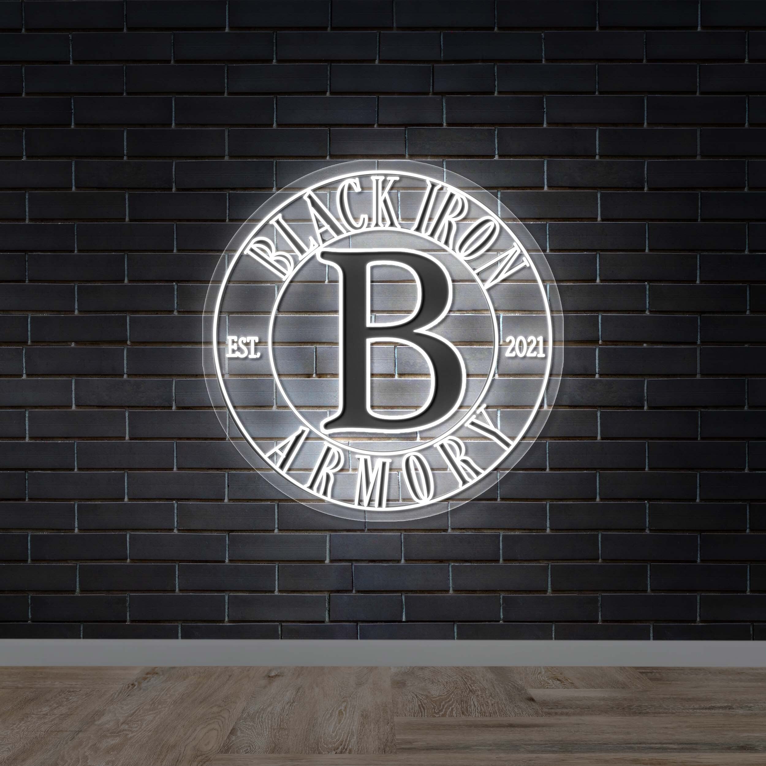 Black Iron Armory - Premium Neon Artwork