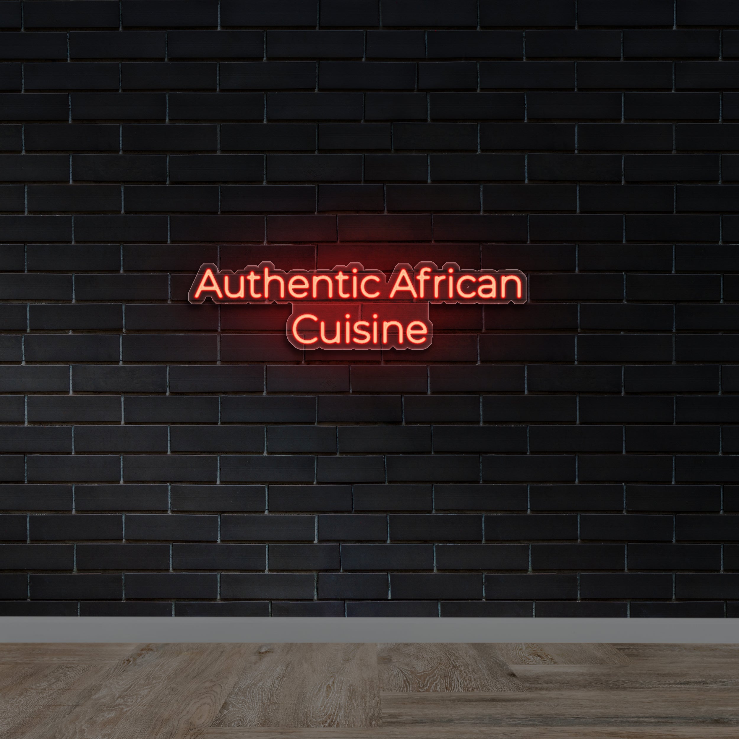 AUTHENTIC AFRICAN CUISINE | 2nd version - Premium Neon Artwork