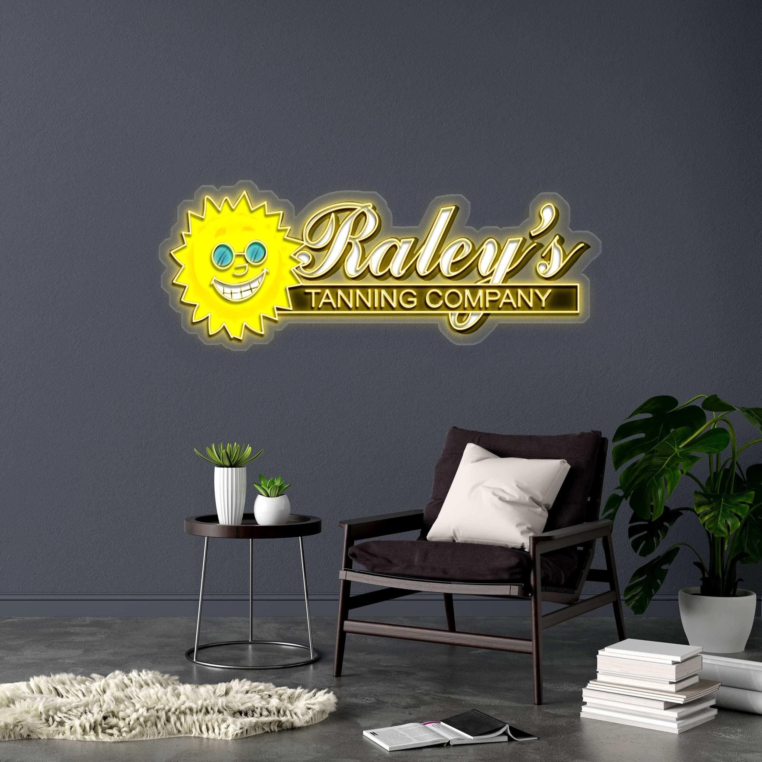 Raley's TANNING COMPANY - Premium Neon Artwork