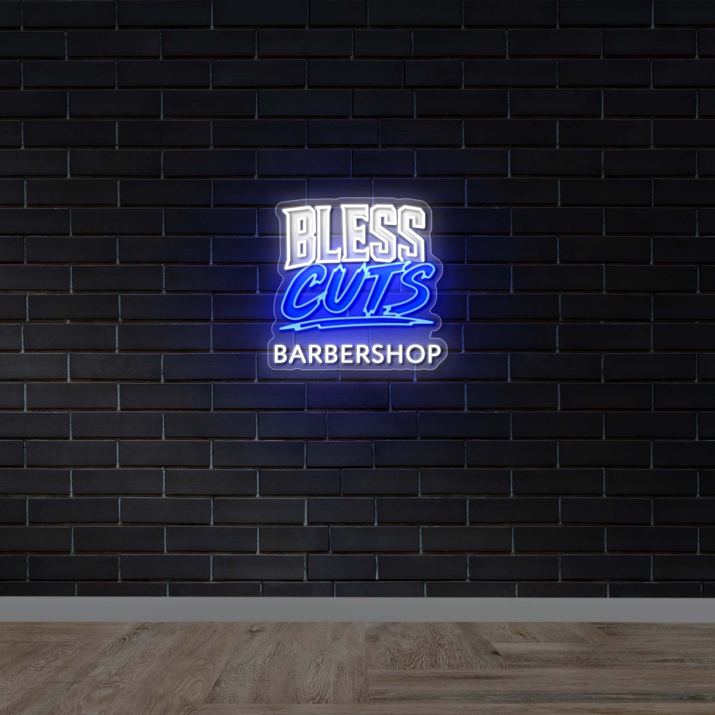 Bless Cuts - Premium Neon Artwork