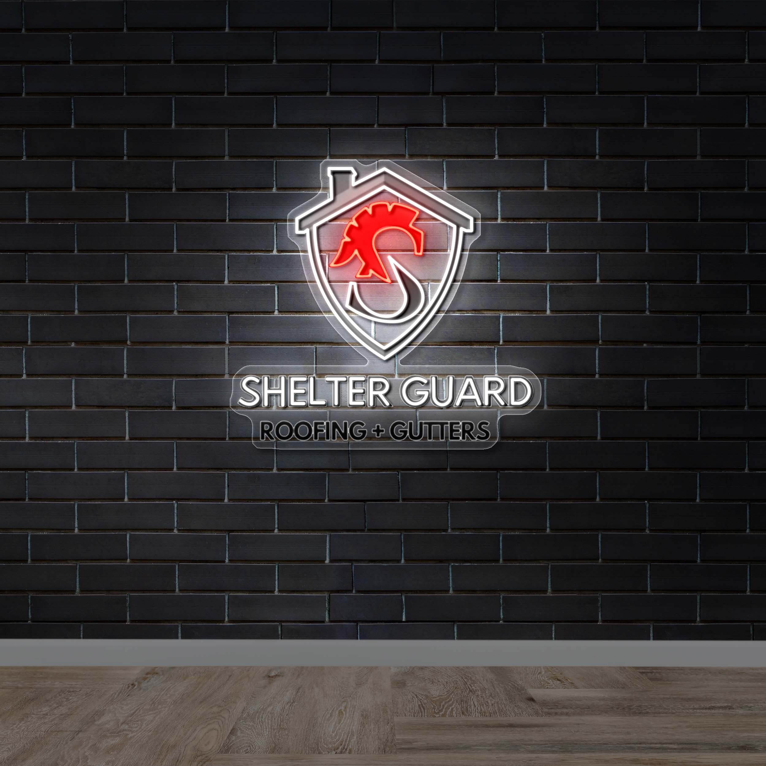 Shelter Guard - Premium Neon Artwork