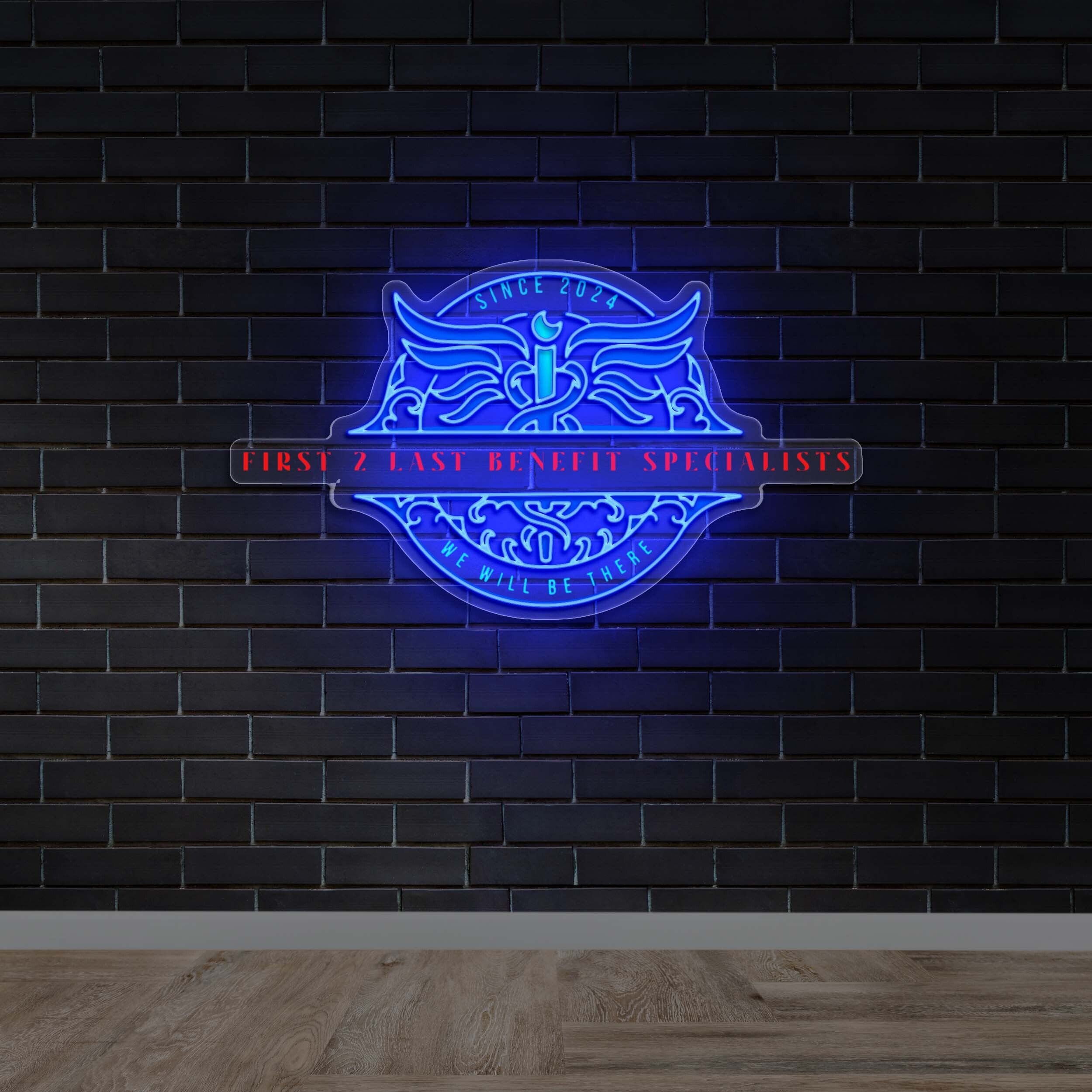 First 2 Fast Benefit Specialists - Premium Neon Artwork
